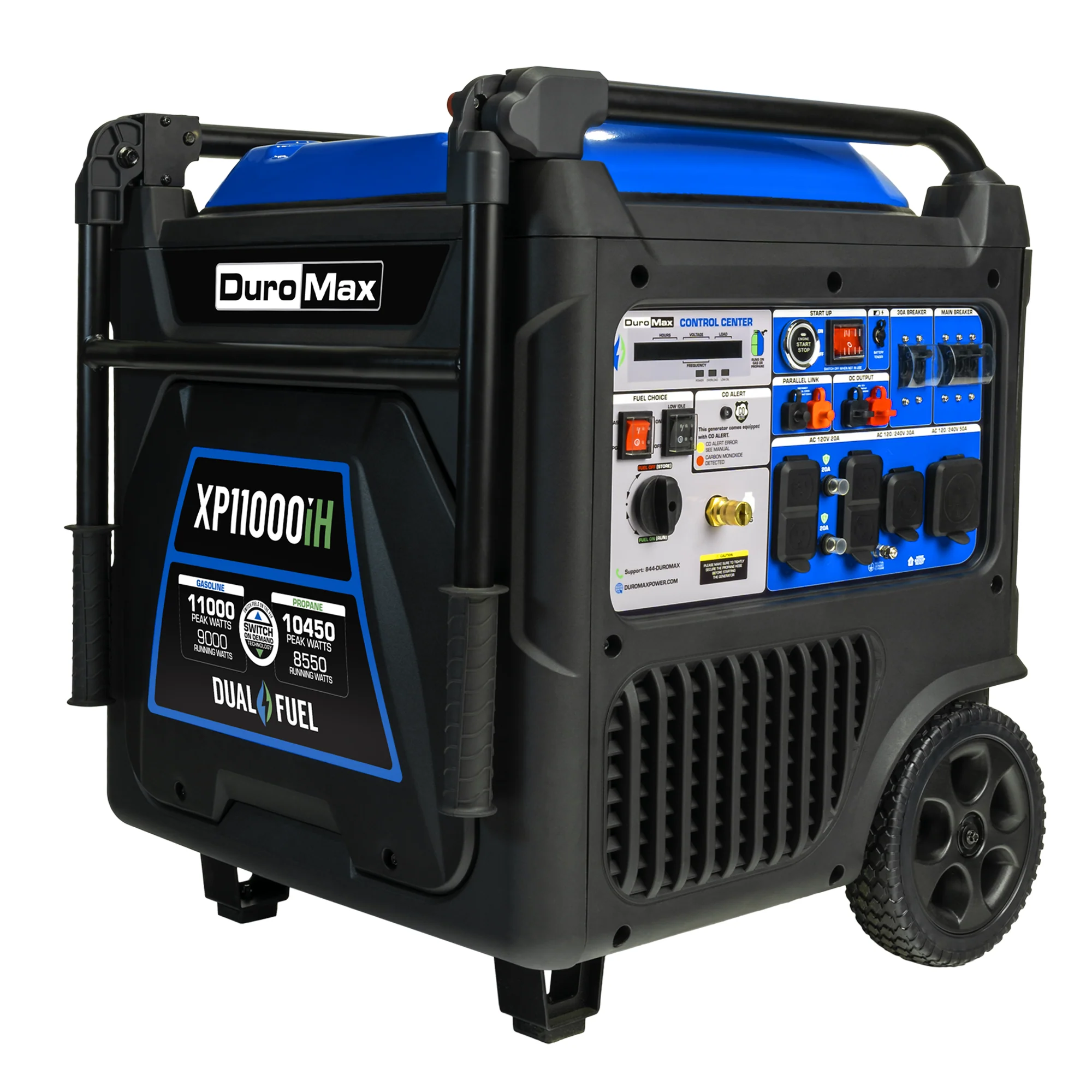 2026 11,000 Watt Portable Dual Fuel Inverter Generator w/ CO Alert