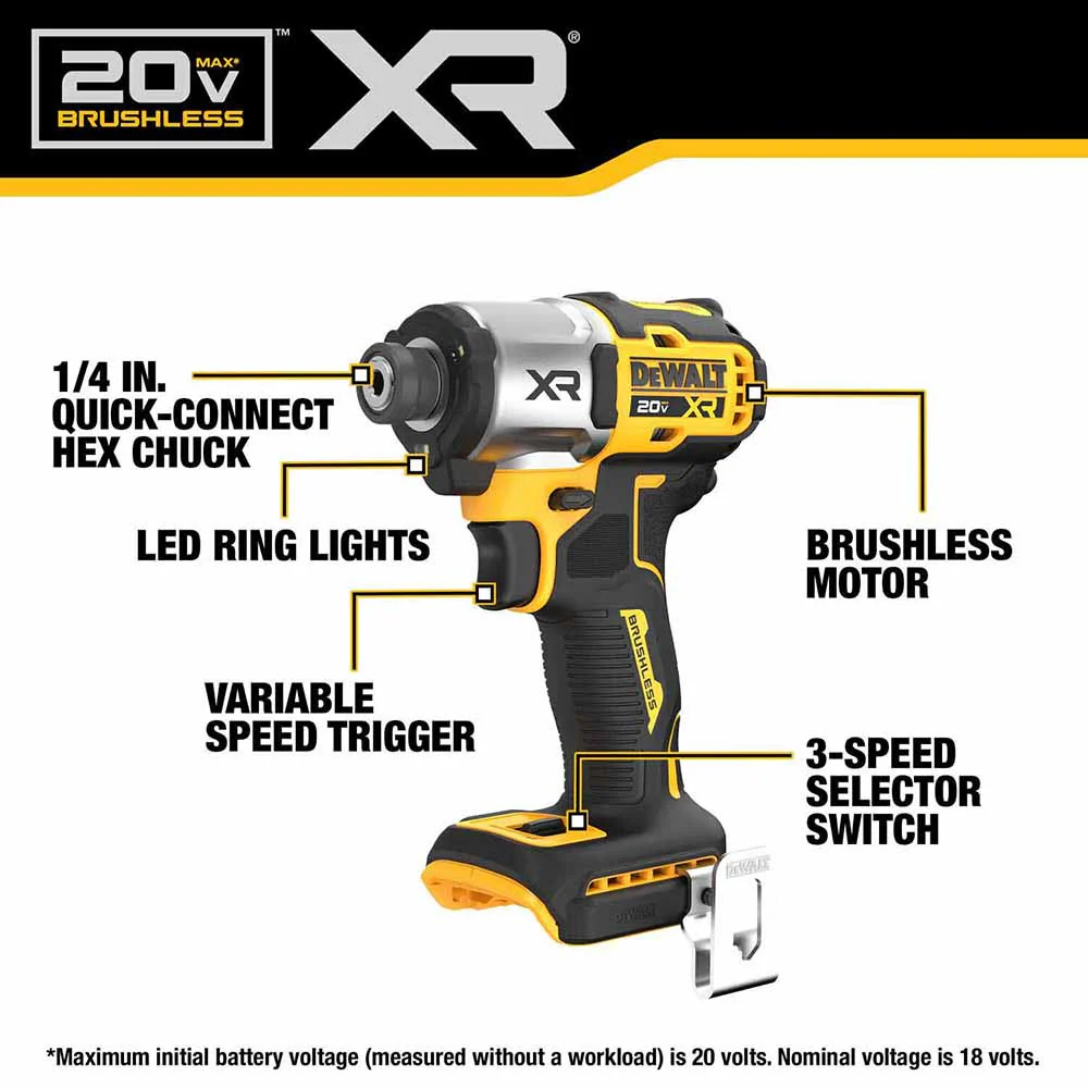 2026 DeWalt DCF845D1E1 20V MAX XR 1/4