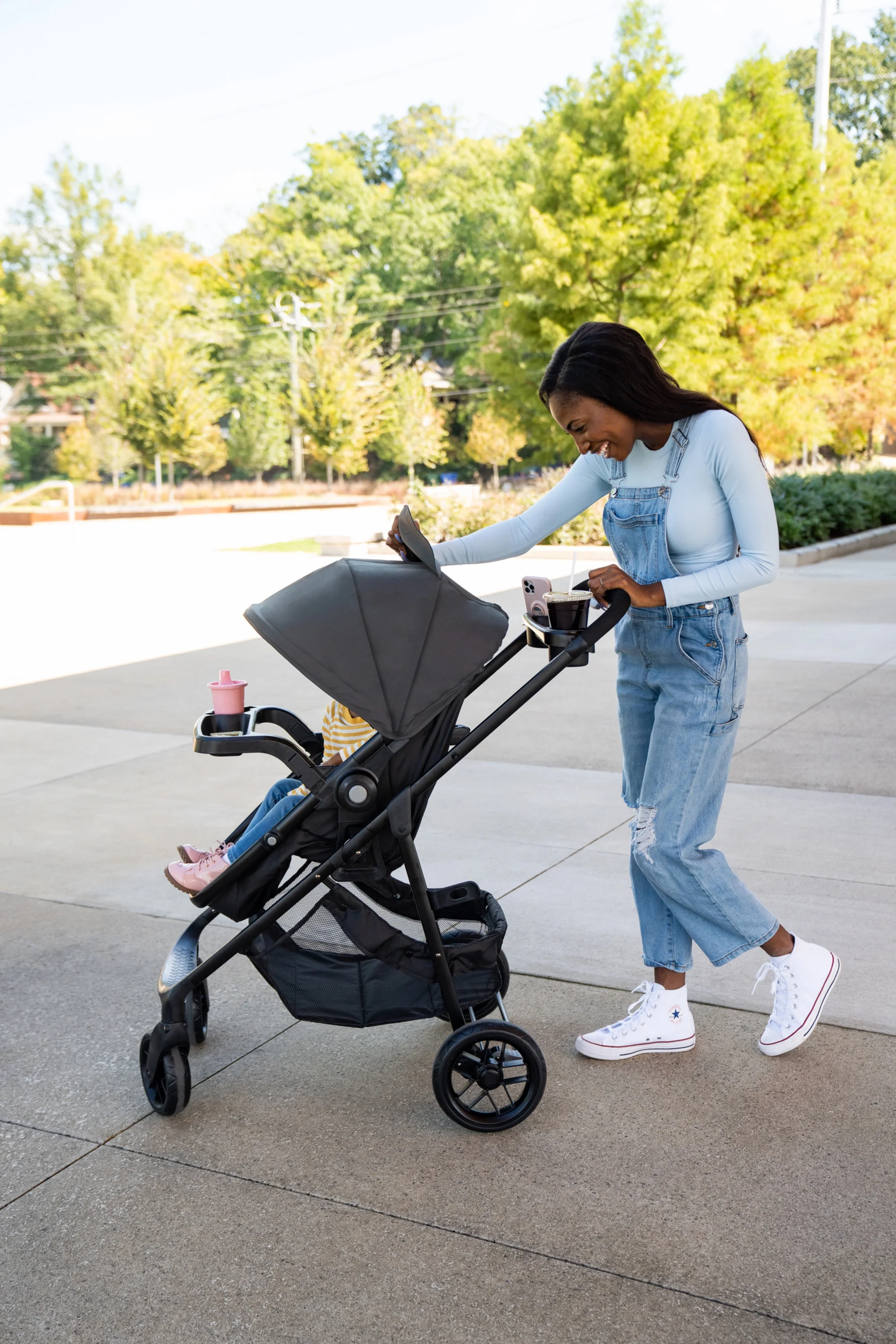 2026 Safety 1st Grow and Go Sprint Modular Travel System Stroller with Rear-Facing Infant Car Seat, Bluestone