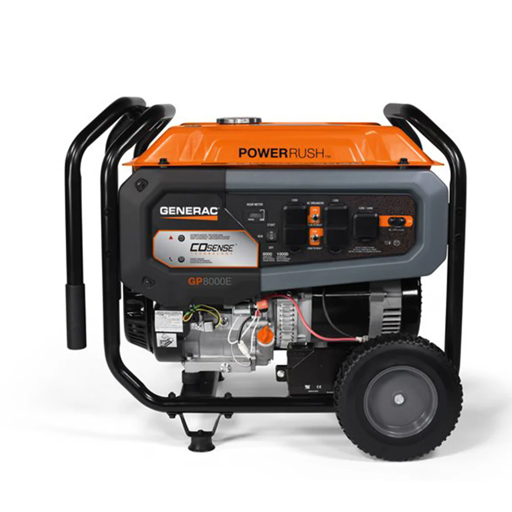 2026 Generac 77150 GP8000E 8000W Electric Start Portable Generator 49ST/CSA w/COsense