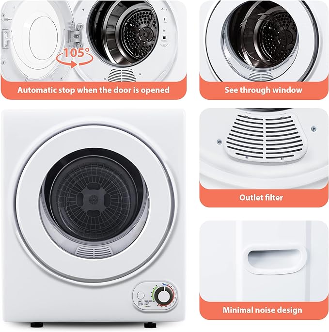 2026 EUHOMY 110V Portable Clothes Dryer for Apartment,RVs,Dorms