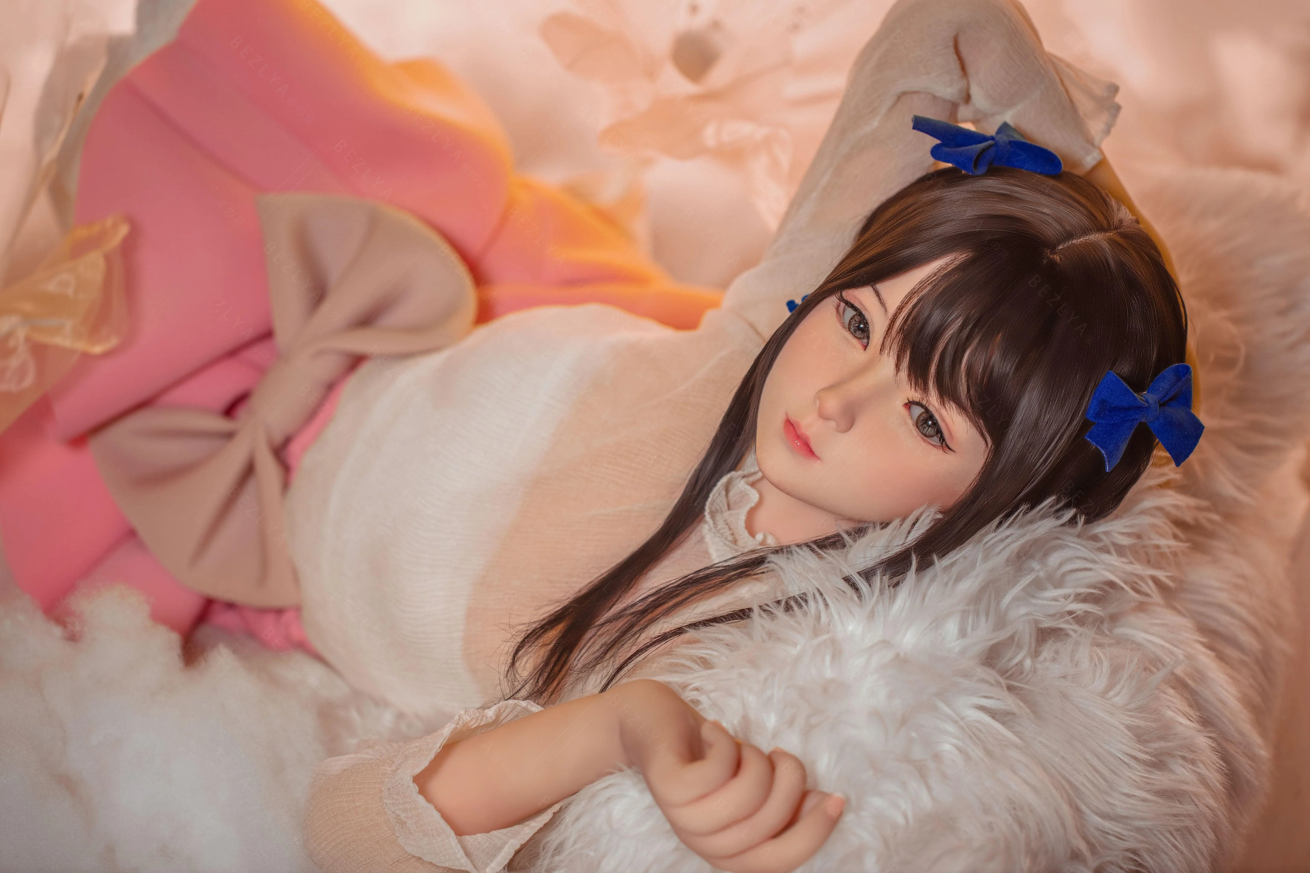 sex doll RCBezlya - Jasmine - 138cm/4ft6.25 - 2.0 AA-cup - Silicone Head + TPE Body Sex Doll - R C