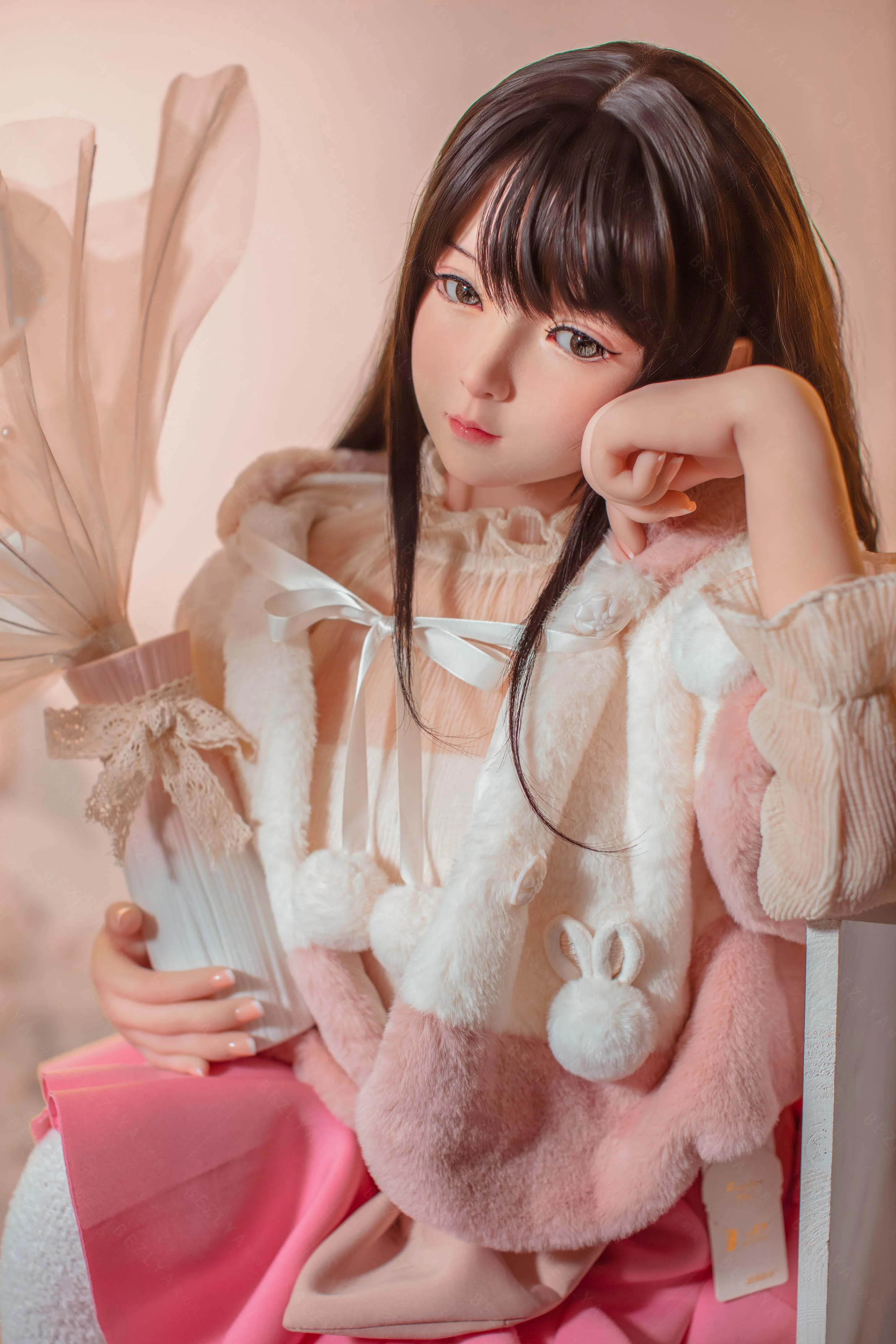 sex doll RCBezlya - Jasmine - 138cm/4ft6.25 - 2.0 AA-cup - Silicone Head + TPE Body Sex Doll - R C