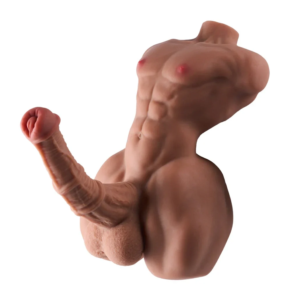sex doll RC9lb/14.5in Male Torso Sex Doll With Horse Dildo - R C