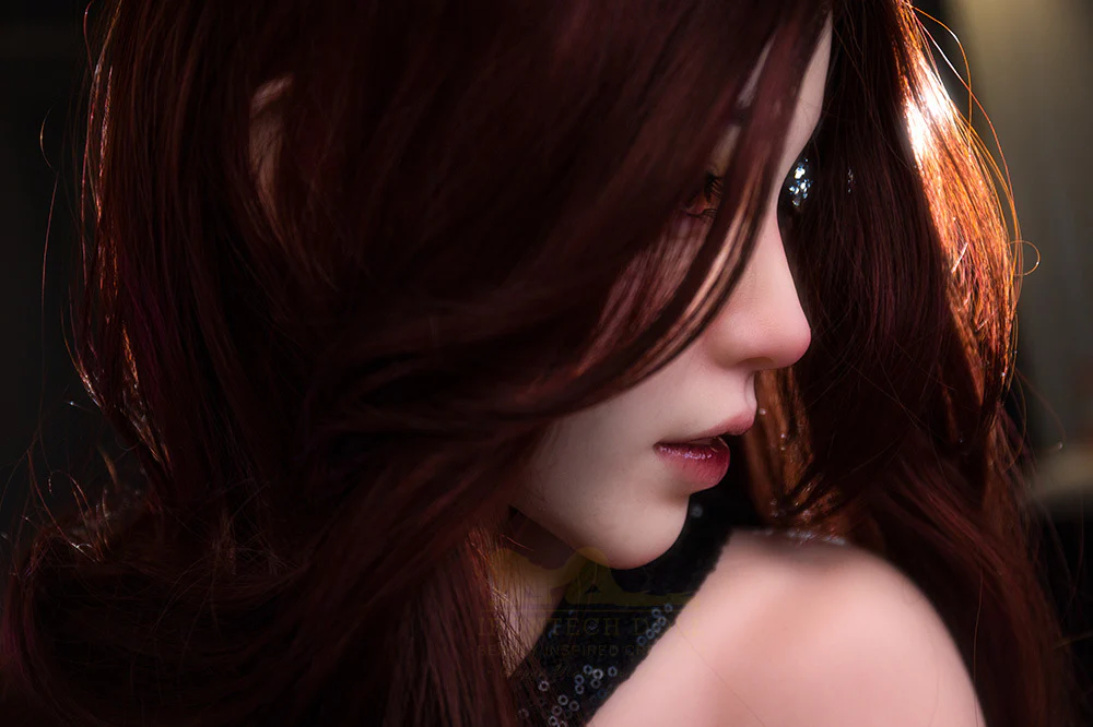 sex doll RC163cm / 5ft4 B-cup Red Hair Sexy Cheongsam Silicone Sex Doll - Irontech Doll: Lexi - R C