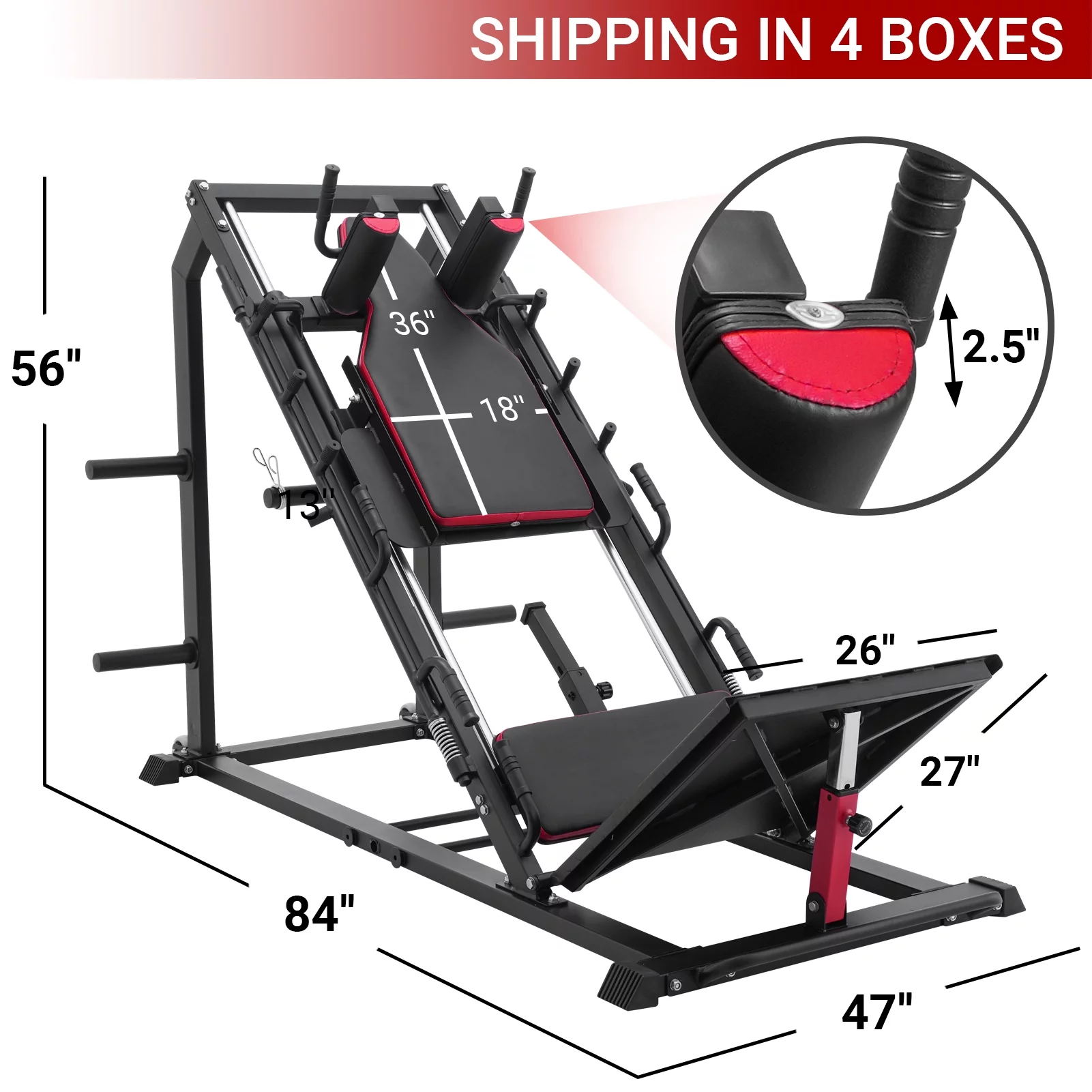 2026 Syedee Leg Press Hack Squat Machine and Leg Extension Machine, Leg Machines for Lower Body Training, Leg Exercise Machine for Home Gym