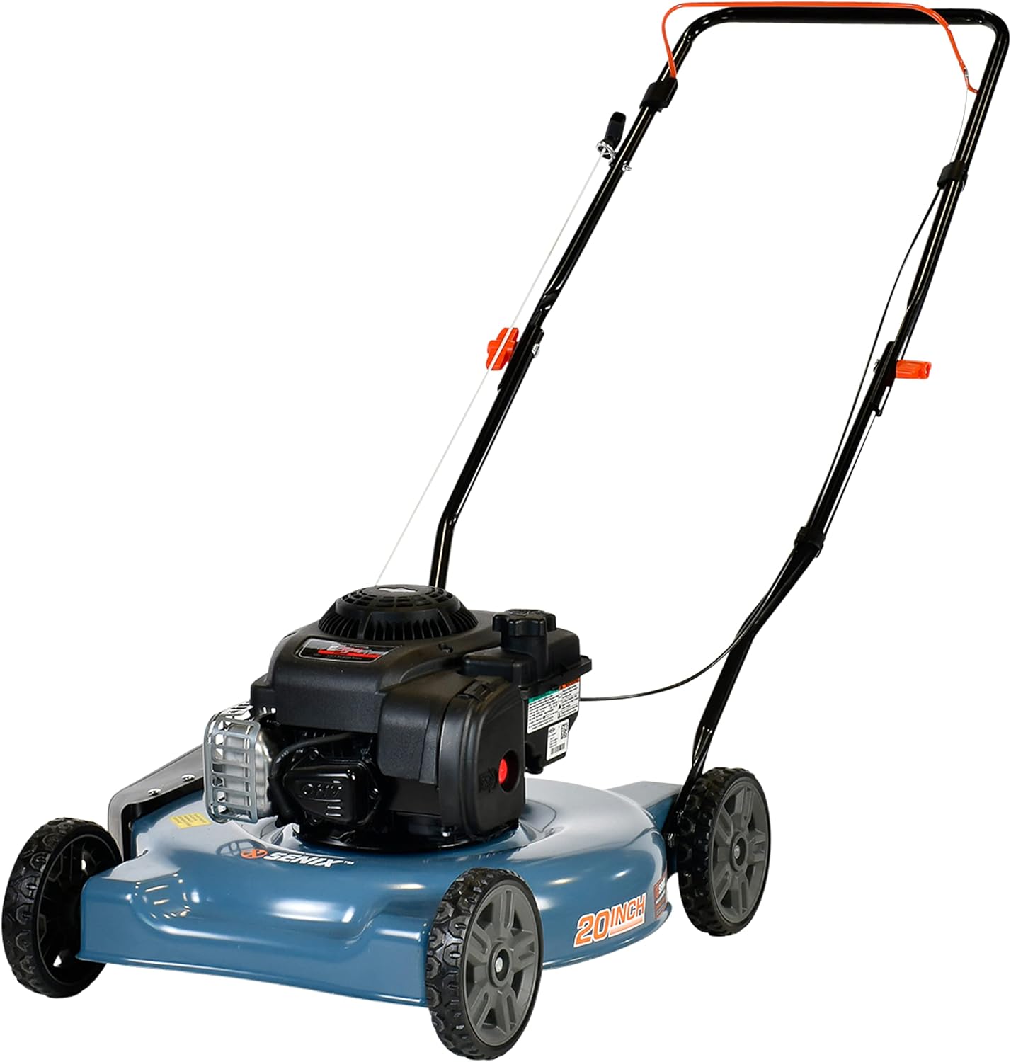 2026 SENIX Gas Lawn Mower, 20-Inch, 125 cc 4-Cycle Briggs & Stratton Engine, Push Lawnmower