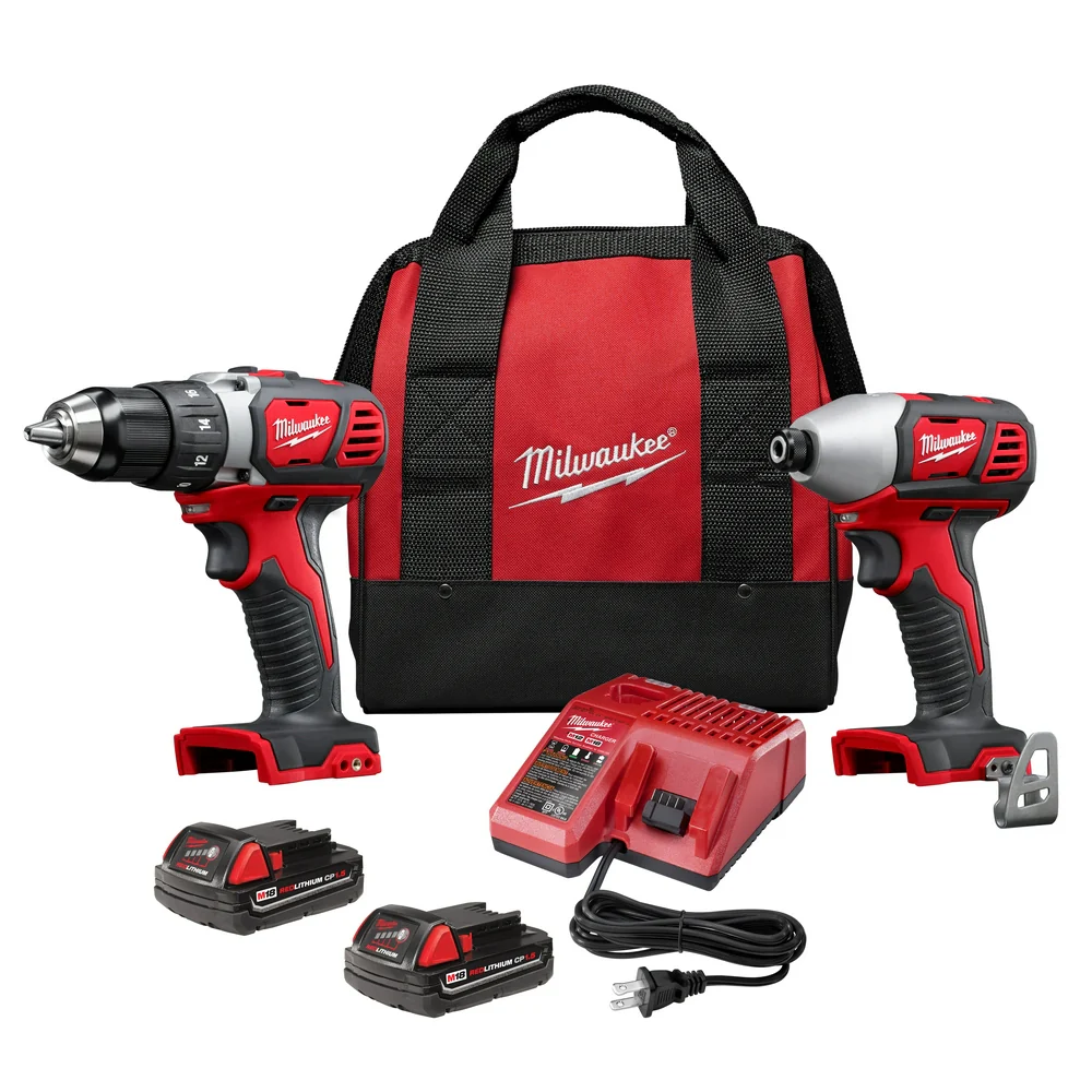 2026 Milwaukee 2691-22 M18 18V Cordless Li-Ion Drill Driver / Impact Driver Combo Kit