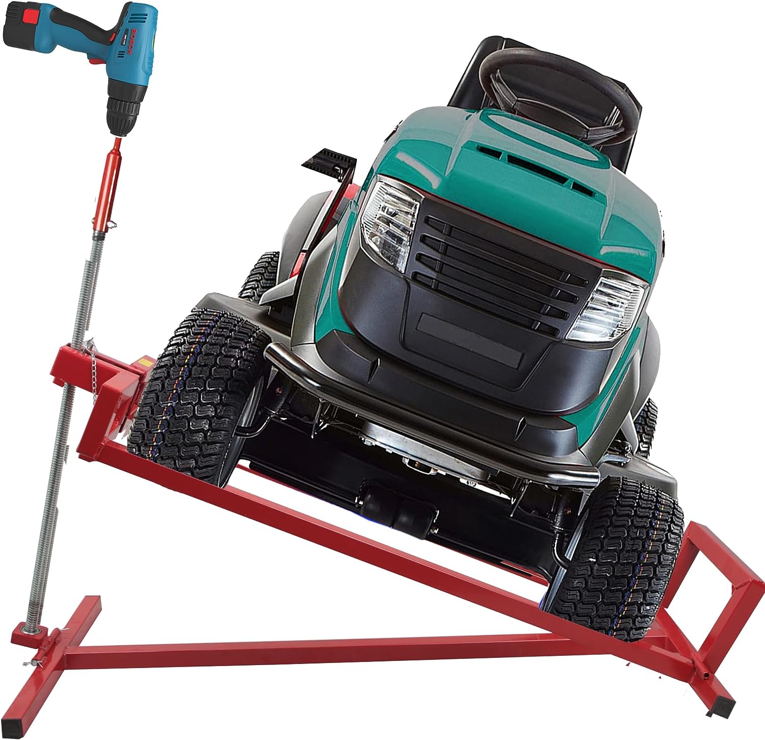 2026 Lawn Mower Lift Jack -Lifting Platform 882 Lbs Capacity for Garden Tractors and Lawn Mowers