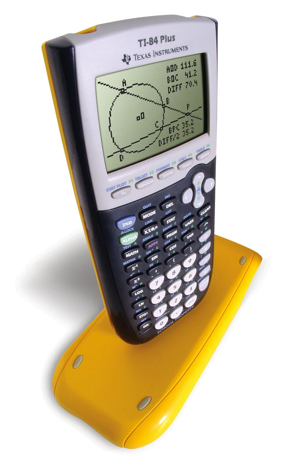 2026 Texas Instruments TI 84 Plus School Property EZ SPOT Graphing Calculator - Single