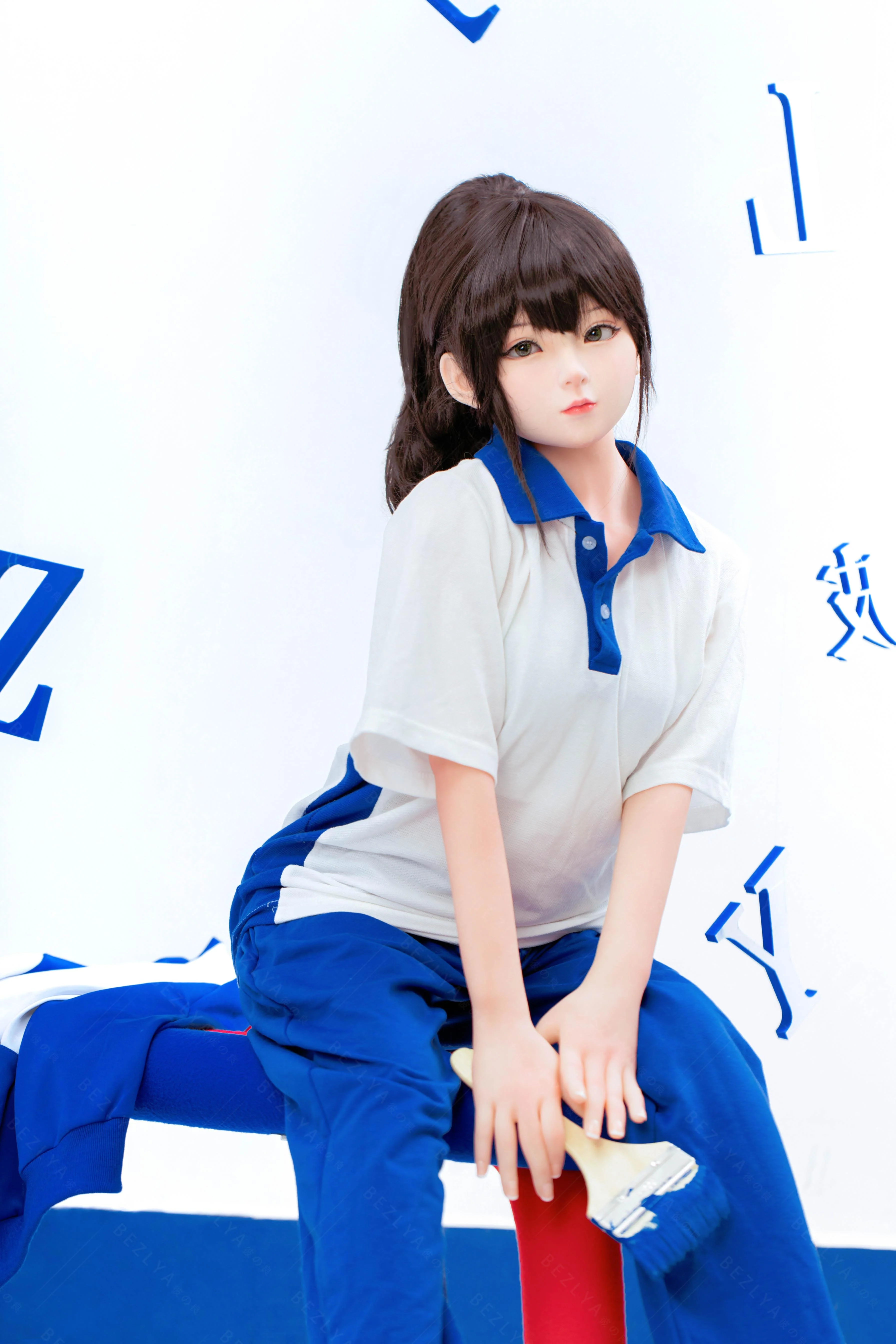 sex doll RCBezlya - Jasmine - 138cm/4ft6.25 - 2.0 AA-cup - Silicone Head + TPE Body Sex Doll - R C