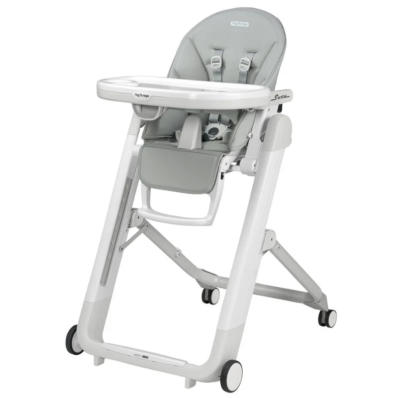 2026 Peg Perego Siesta Ultra-Compact Multifunctional High Chair – Reclining Seat, Adjustable Height, Newborn to Toddler