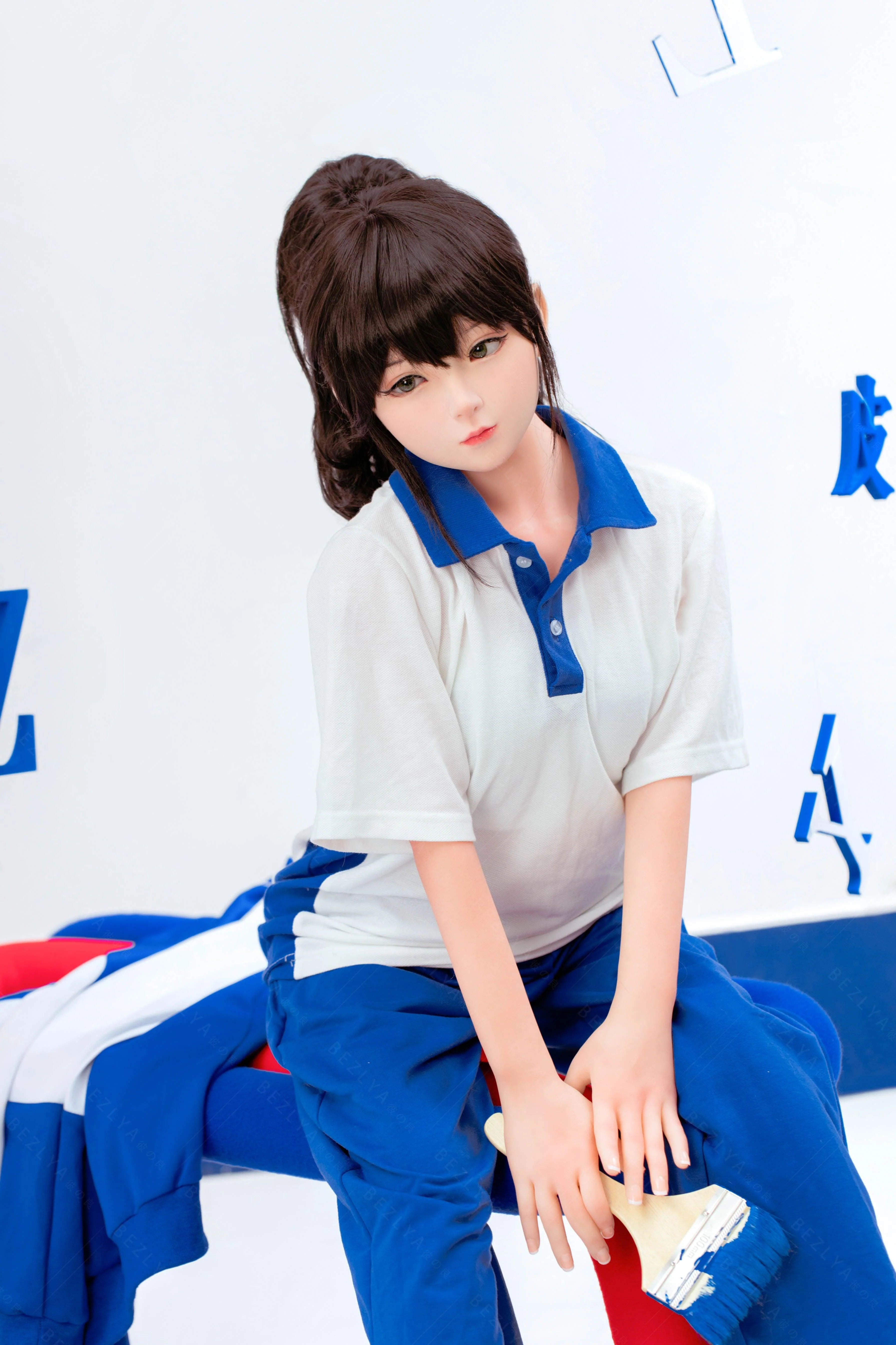 sex doll RCBezlya - Jasmine - 138cm/4ft6.25 - 2.0 AA-cup - Silicone Head + TPE Body Sex Doll - R C