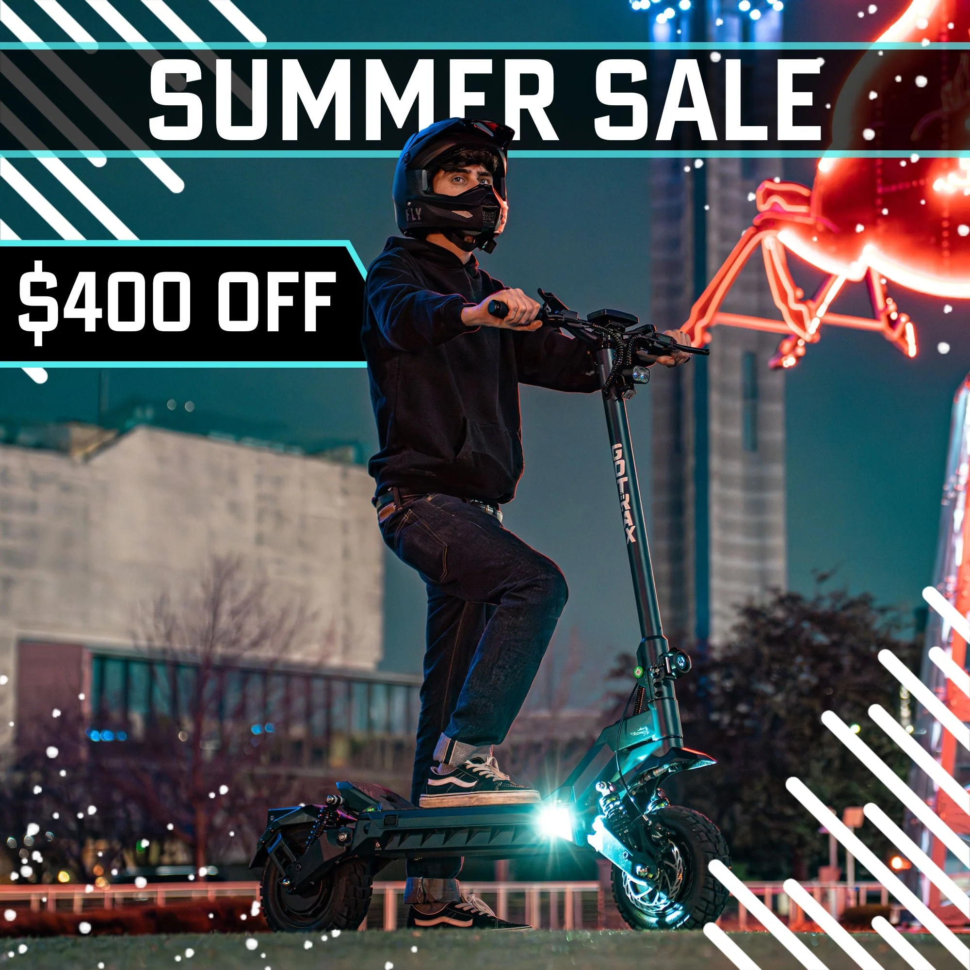 2026 Gotrax GX3 Off Road Electric Scooter – Powerful Dual Motor, 40 MPH Top Speed, All-Terrain Tires