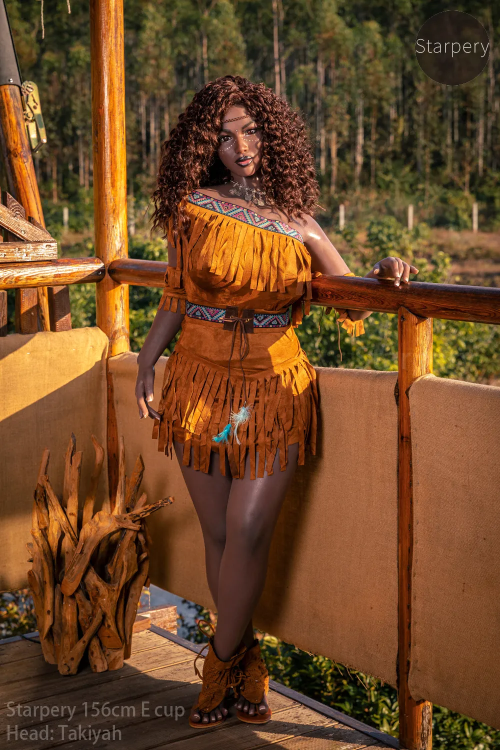 sex doll RC156cm (5ft1) E-Cup Realistic Black Sex Doll - Starpery Doll Drusilla - R C