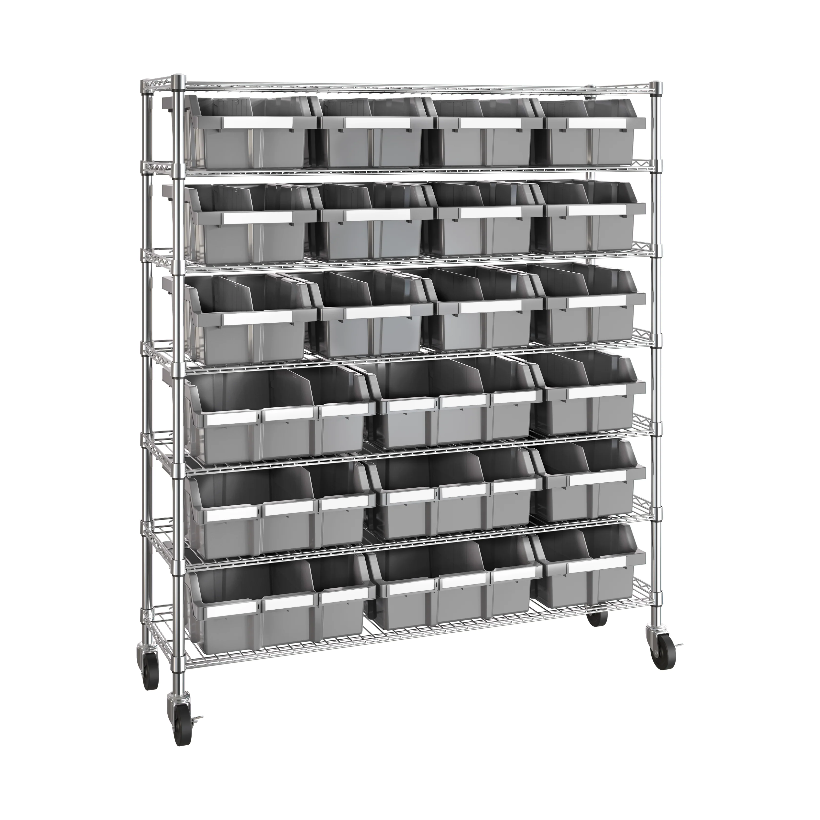 2026 Extra-Wide 7-Tier NSF 21-Bin Rack