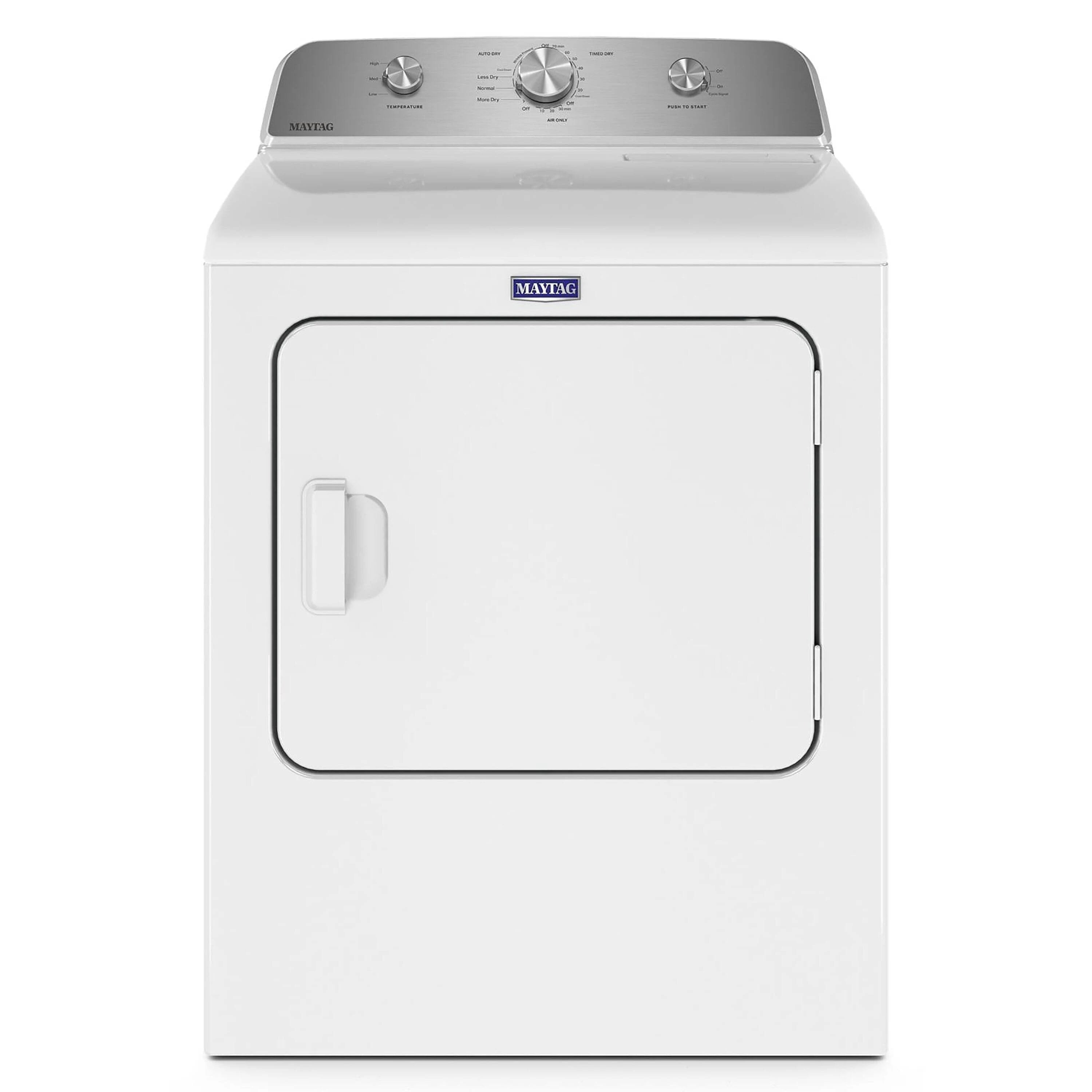 2026 Maytag - 7.0 Cu. ft. Electric Dryer with Wrinkle Prevent - White