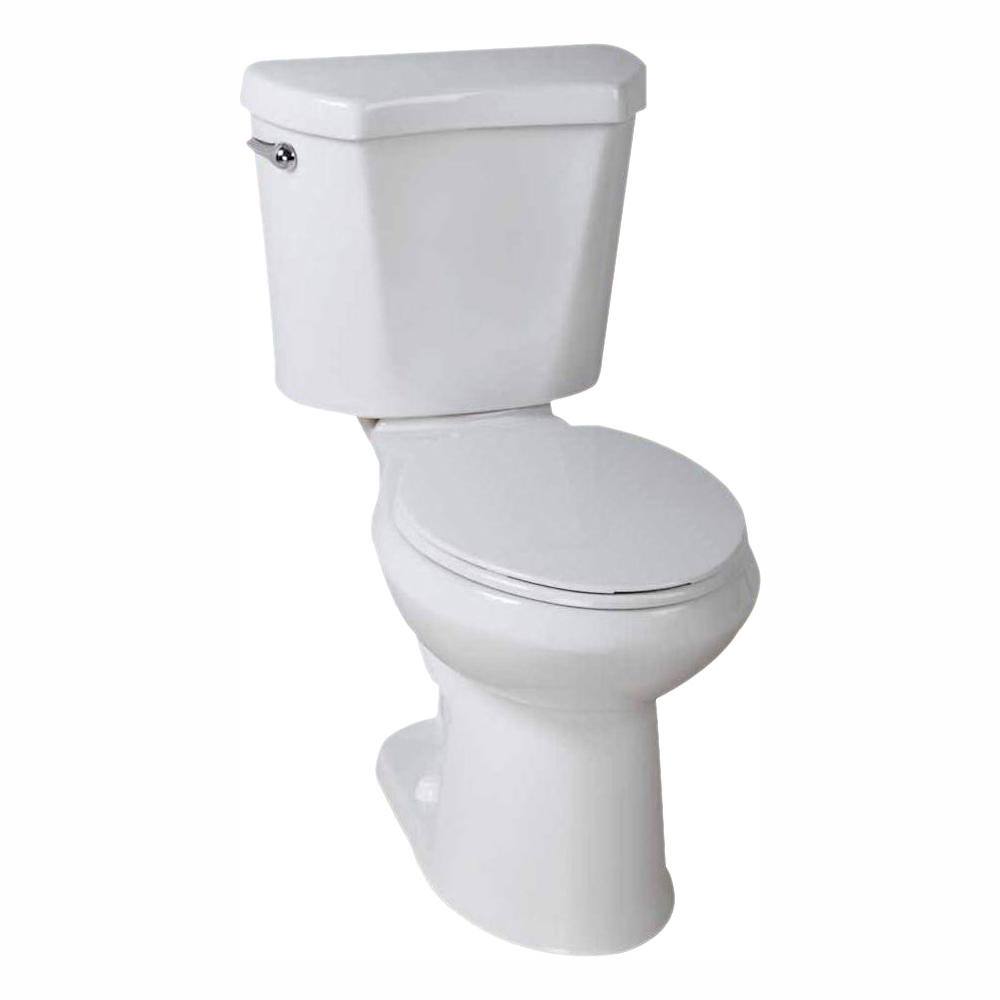 2026 Glacier Bay 2-Piece 1.28 GPF High Efficiency Single Flush Elongated Toilet in White