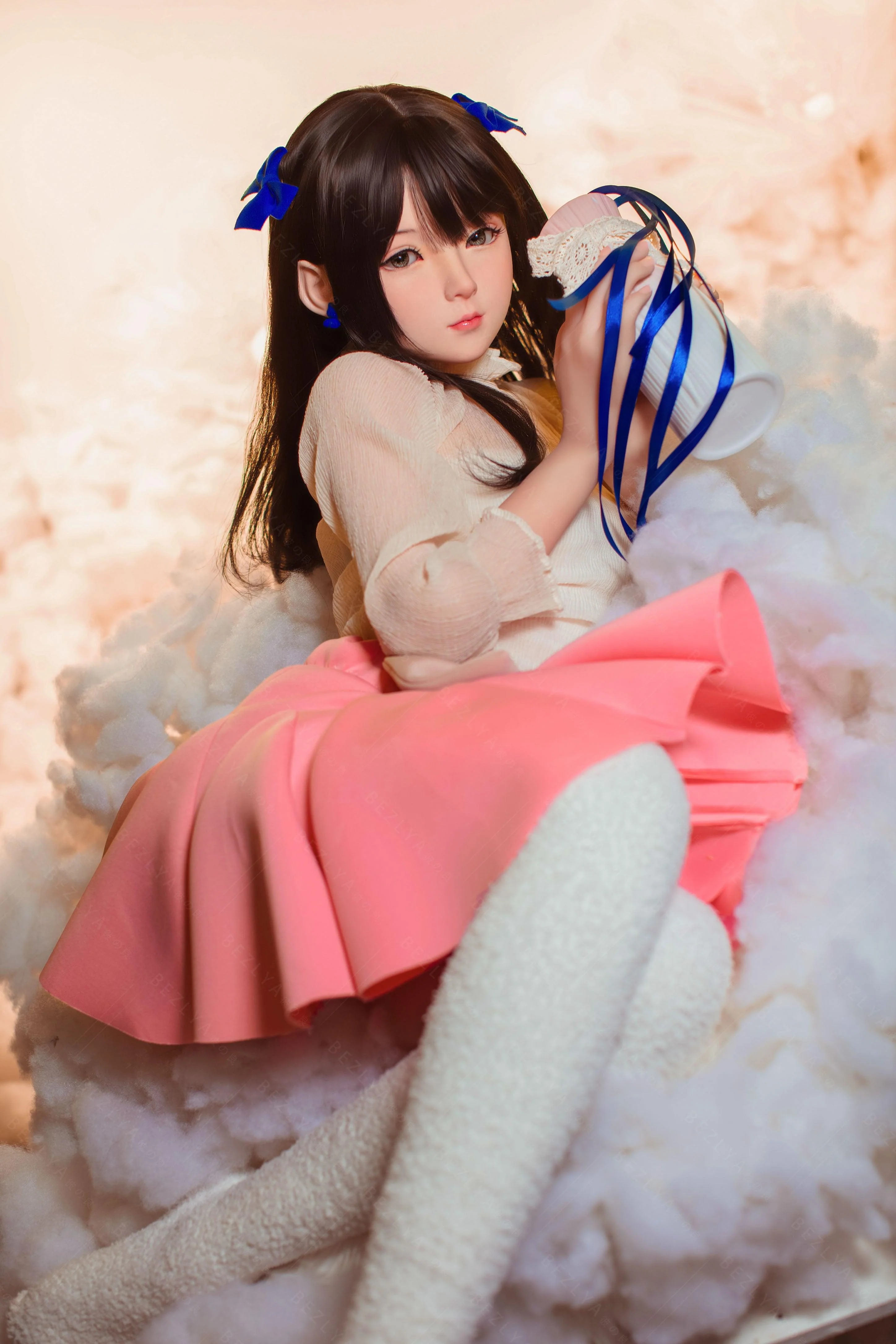 sex doll RCBezlya - Jasmine - 138cm/4ft6.25 - 2.0 AA-cup - Silicone Head + TPE Body Sex Doll - R C