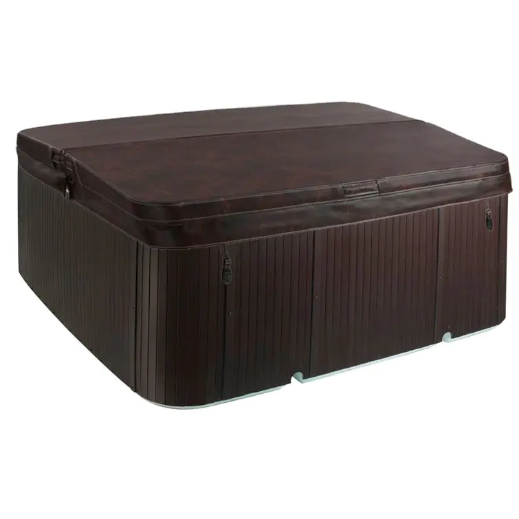 Lifesmart Spas 230 Volt 7 - Person 65 - Jet Square Hot Tub with Ozonator in Espresso