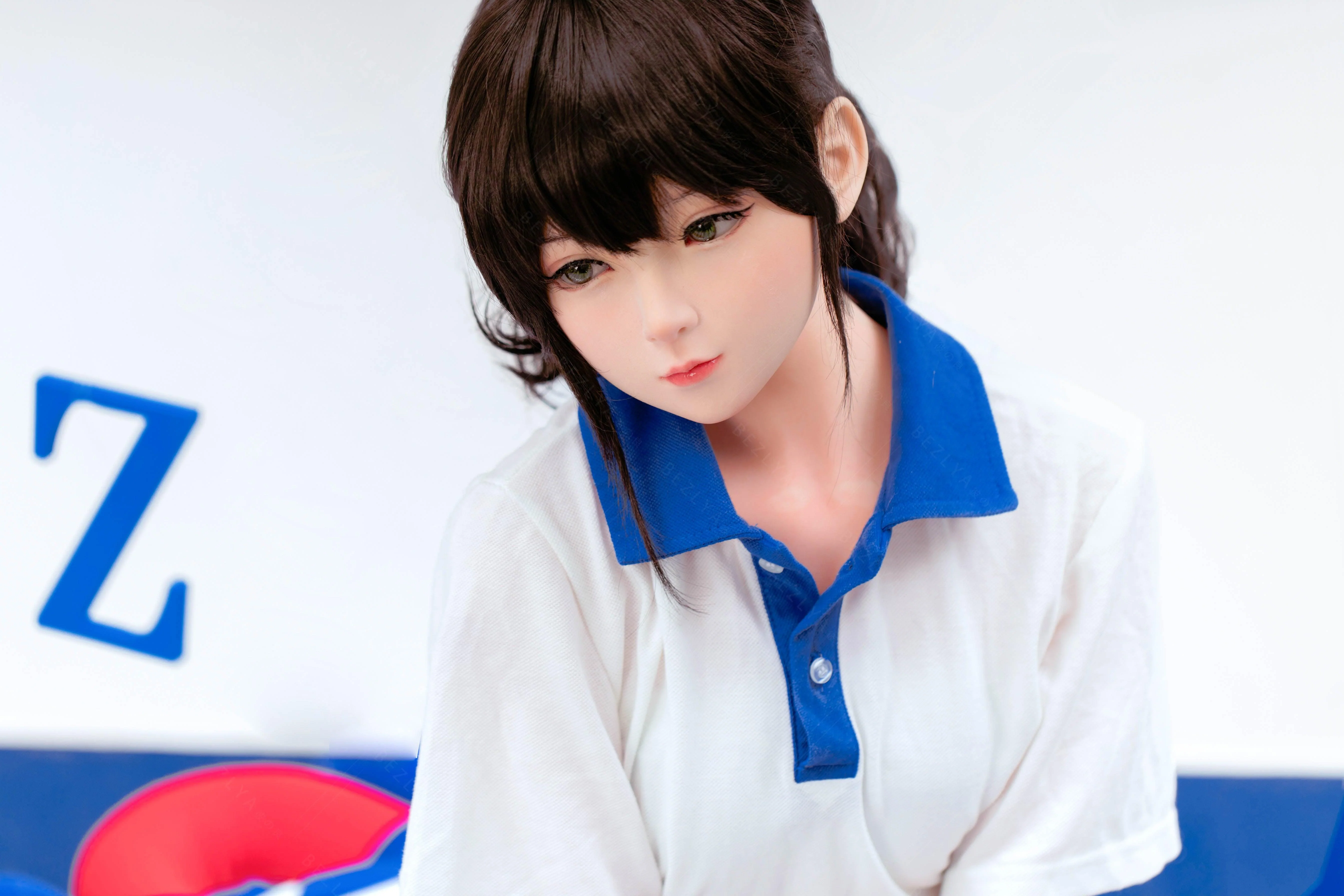 sex doll RCBezlya - Jasmine - 138cm/4ft6.25 - 2.0 AA-cup - Silicone Head + TPE Body Sex Doll - R C