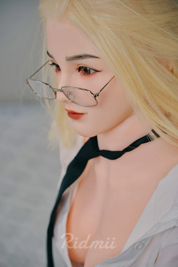 sex doll RC5ft4 / 165cm Blonde Secretary Sexy Sex Doll With Silicone Head - Alma - R C