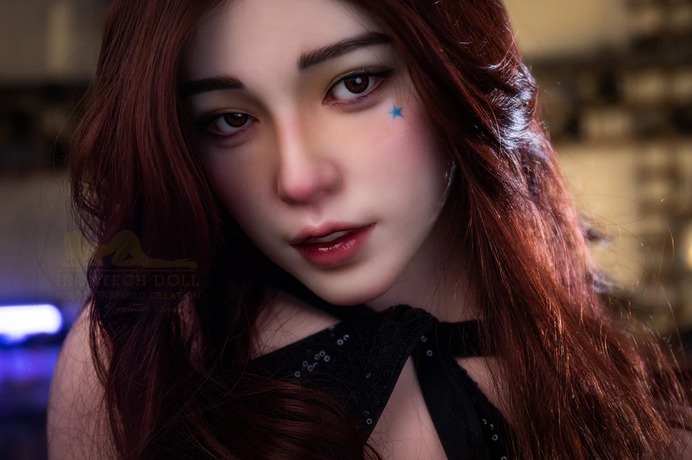 sex doll RC163cm / 5ft4 B-cup Red Hair Sexy Cheongsam Silicone Sex Doll - Irontech Doll: Lexi - R C