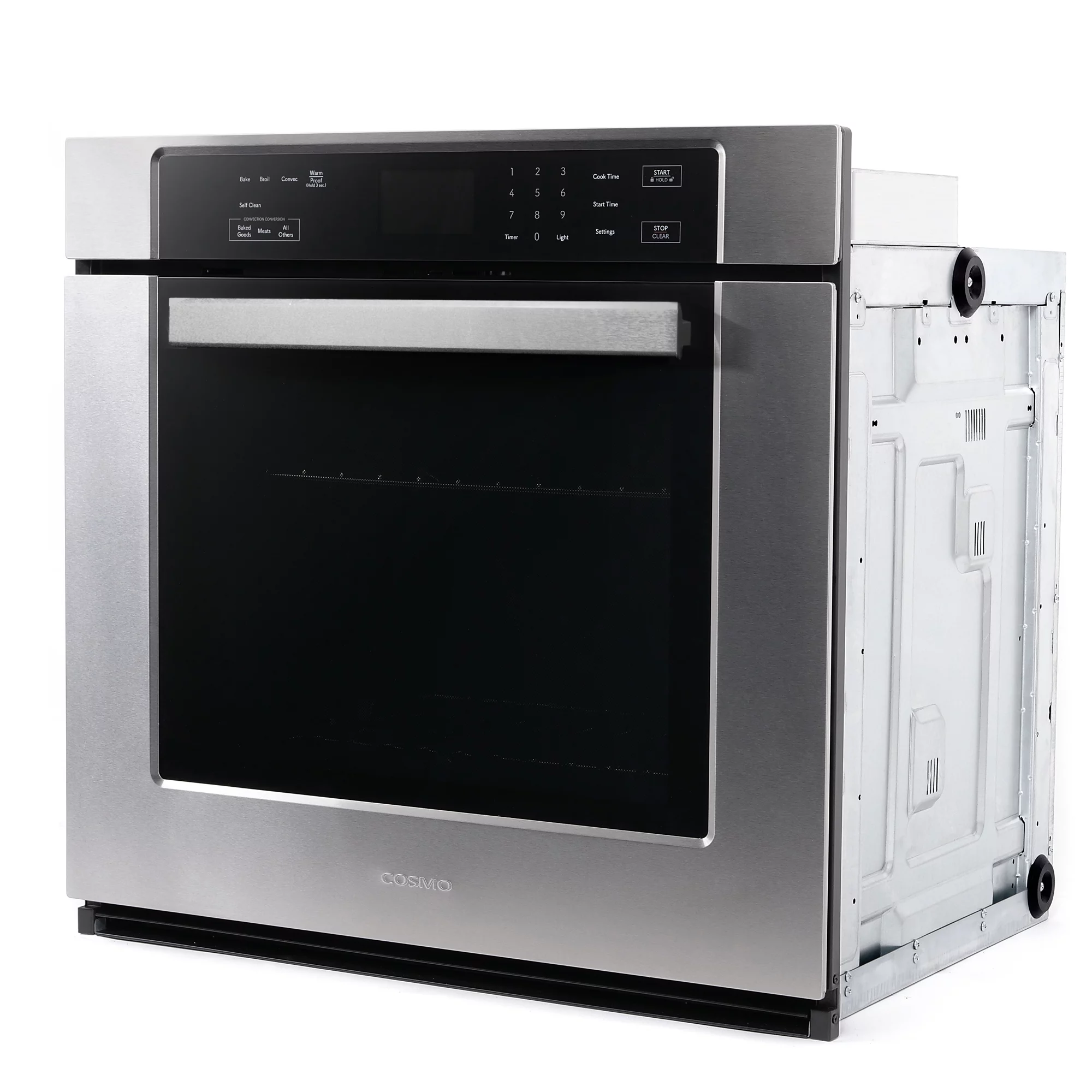 30 in. 5 cu. ft. Single Electric Wall Oven with True European Convection and Self Cleaning in Stainless Steel