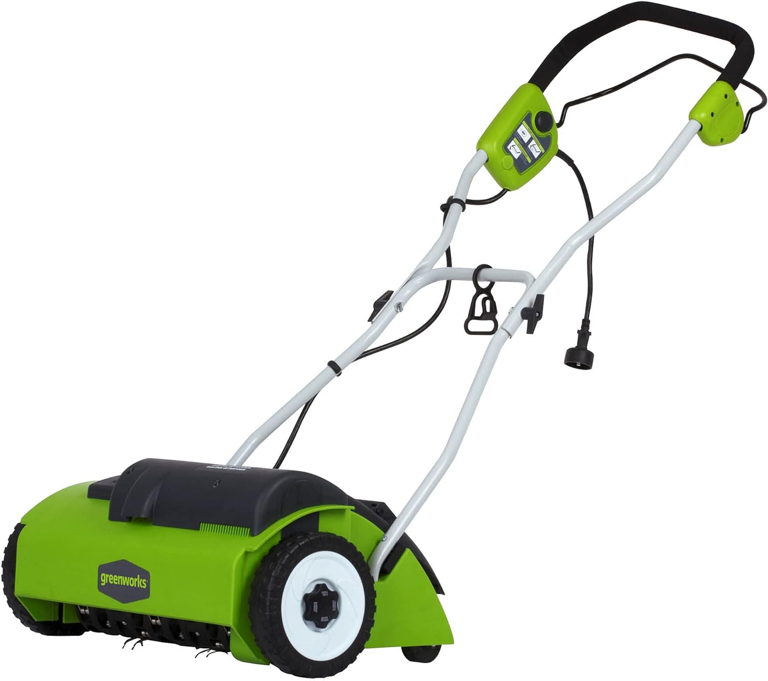 2026 Greenworks 10 Amp 14” Corded Electric Dethatcher (Stainless Steel Tines)
