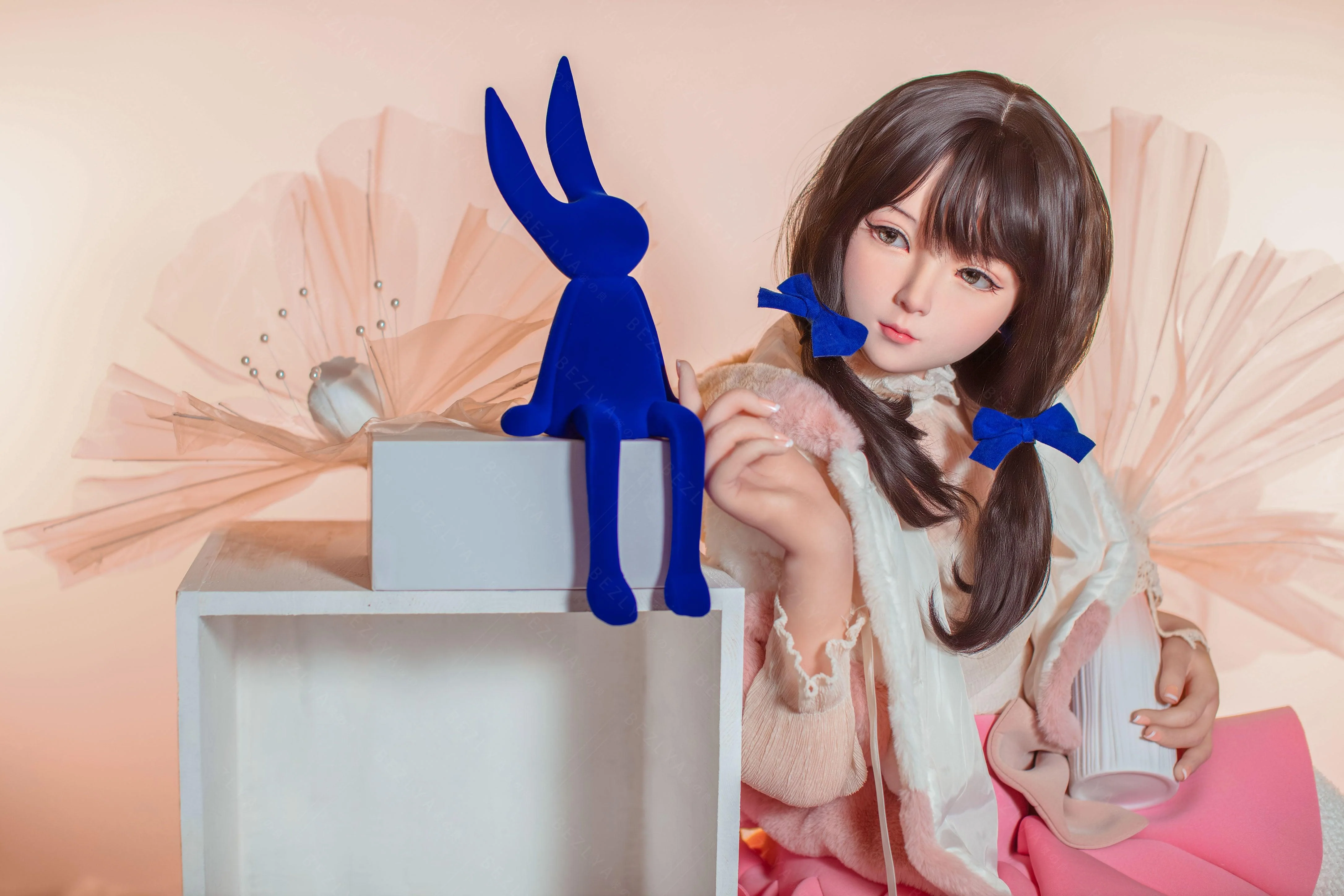 sex doll RCBezlya - Jasmine - 138cm/4ft6.25 - 2.0 AA-cup - Silicone Head + TPE Body Sex Doll - R C