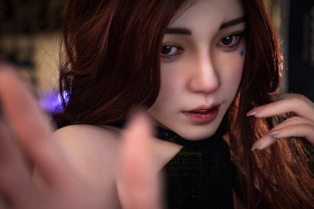 sex doll RC163cm / 5ft4 B-cup Red Hair Sexy Cheongsam Silicone Sex Doll - Irontech Doll: Lexi - R C