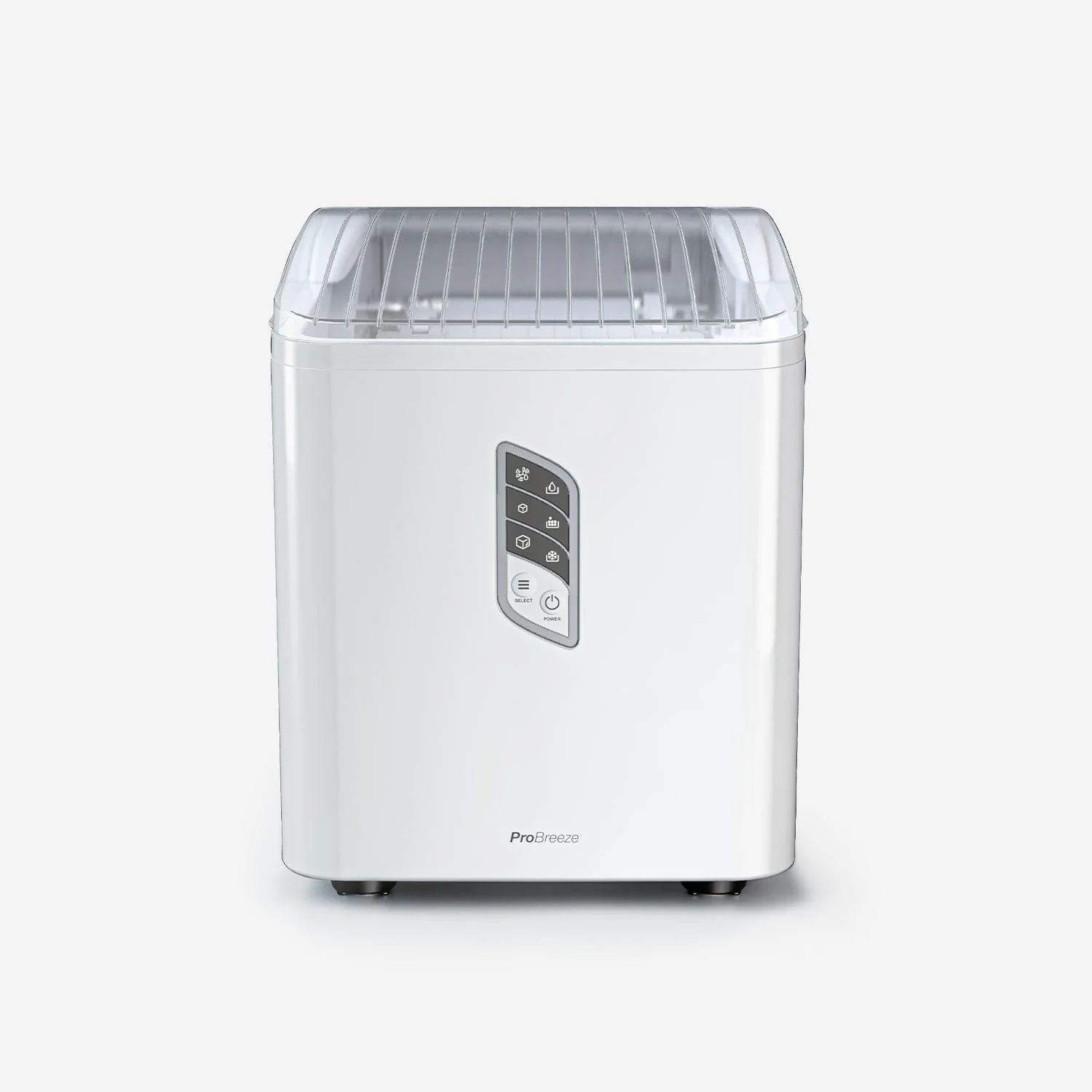 Countertop Ice Cube Maker - 2L Self-Cleaning Machine With 15kg Daily Output - White