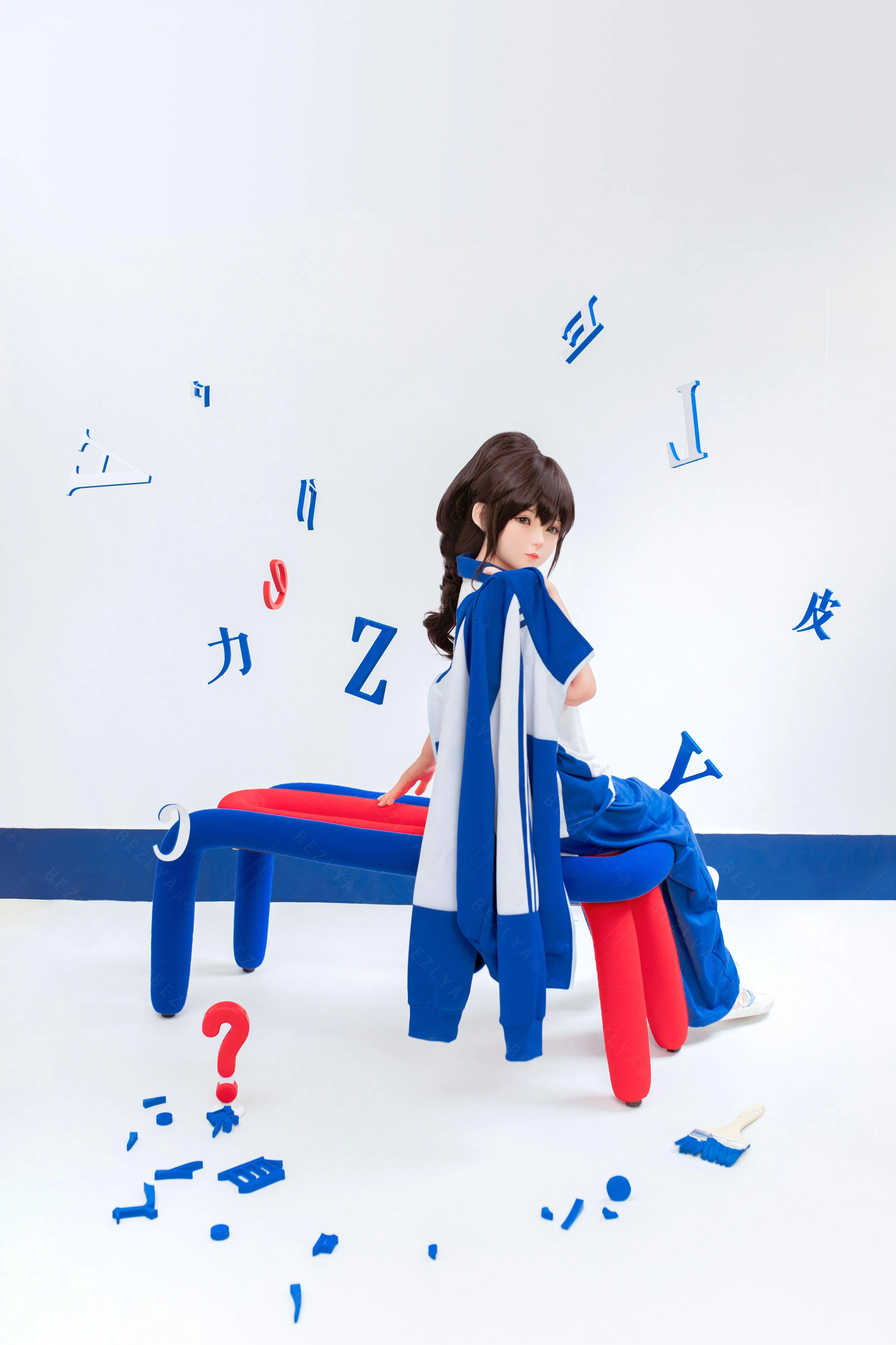 sex doll RCBezlya - Jasmine - 138cm/4ft6.25 - 2.0 AA-cup - Silicone Head + TPE Body Sex Doll - R C