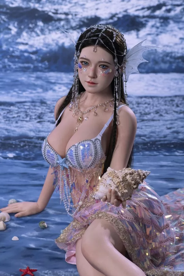 sex doll RC160cm / 5ft3 Big Boobs Mermaid Princess Anime Sex Doll - Dime Doll: Nalani - R C