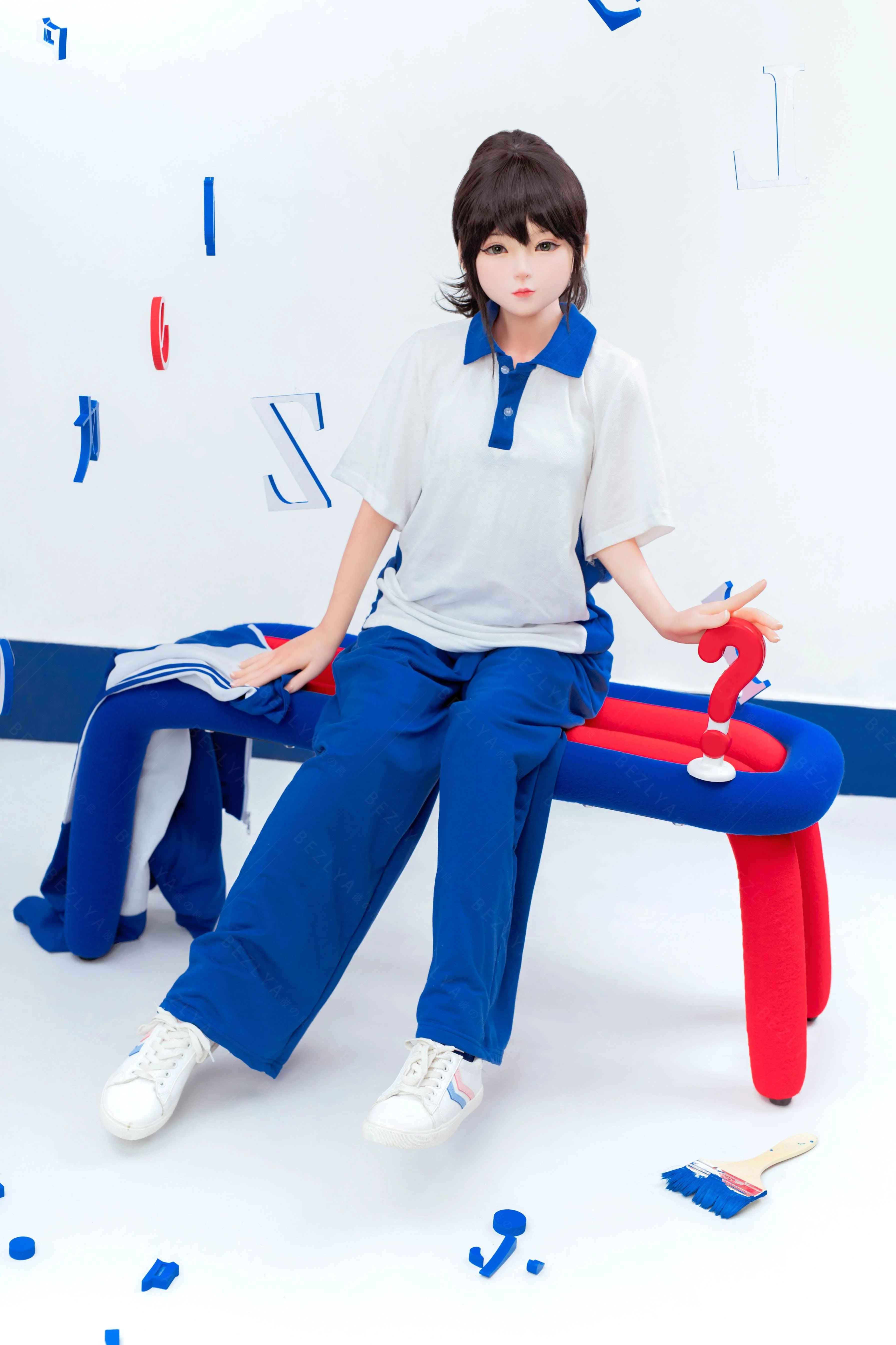 sex doll RCBezlya - Jasmine - 138cm/4ft6.25 - 2.0 AA-cup - Silicone Head + TPE Body Sex Doll - R C