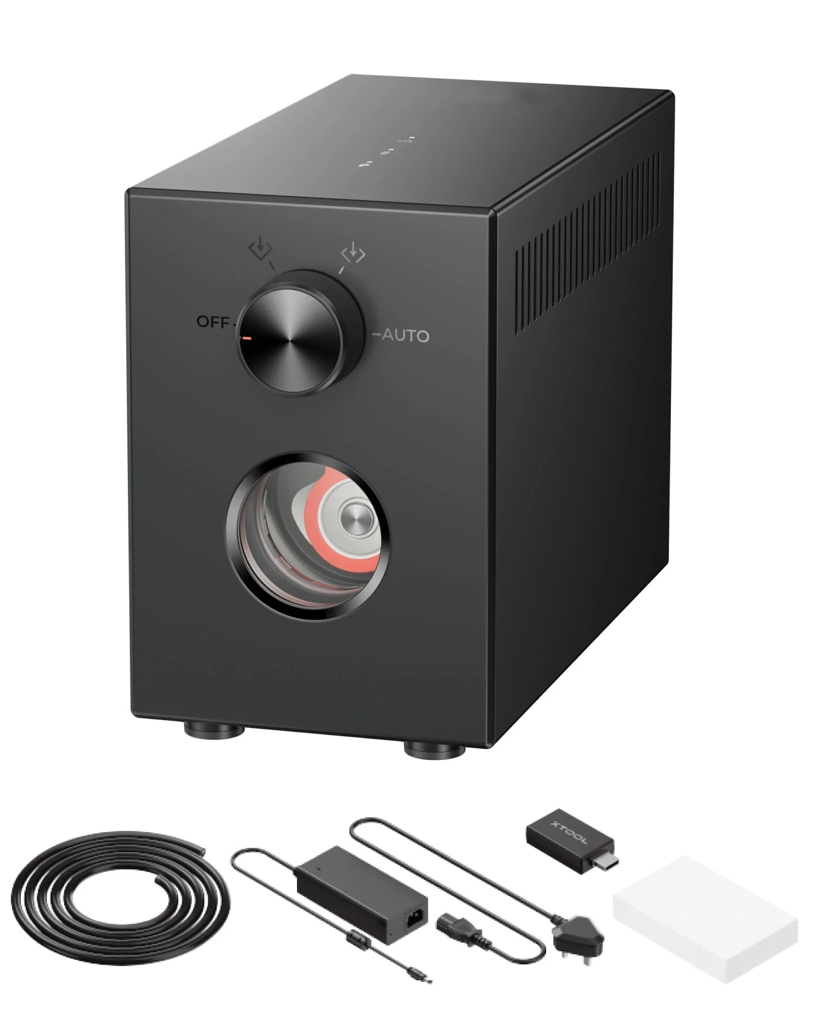 Air-Compress Assist with Upgraded Metal Piston Pump – 30L/min Air Output, HEPA Filter for Laser Cutter