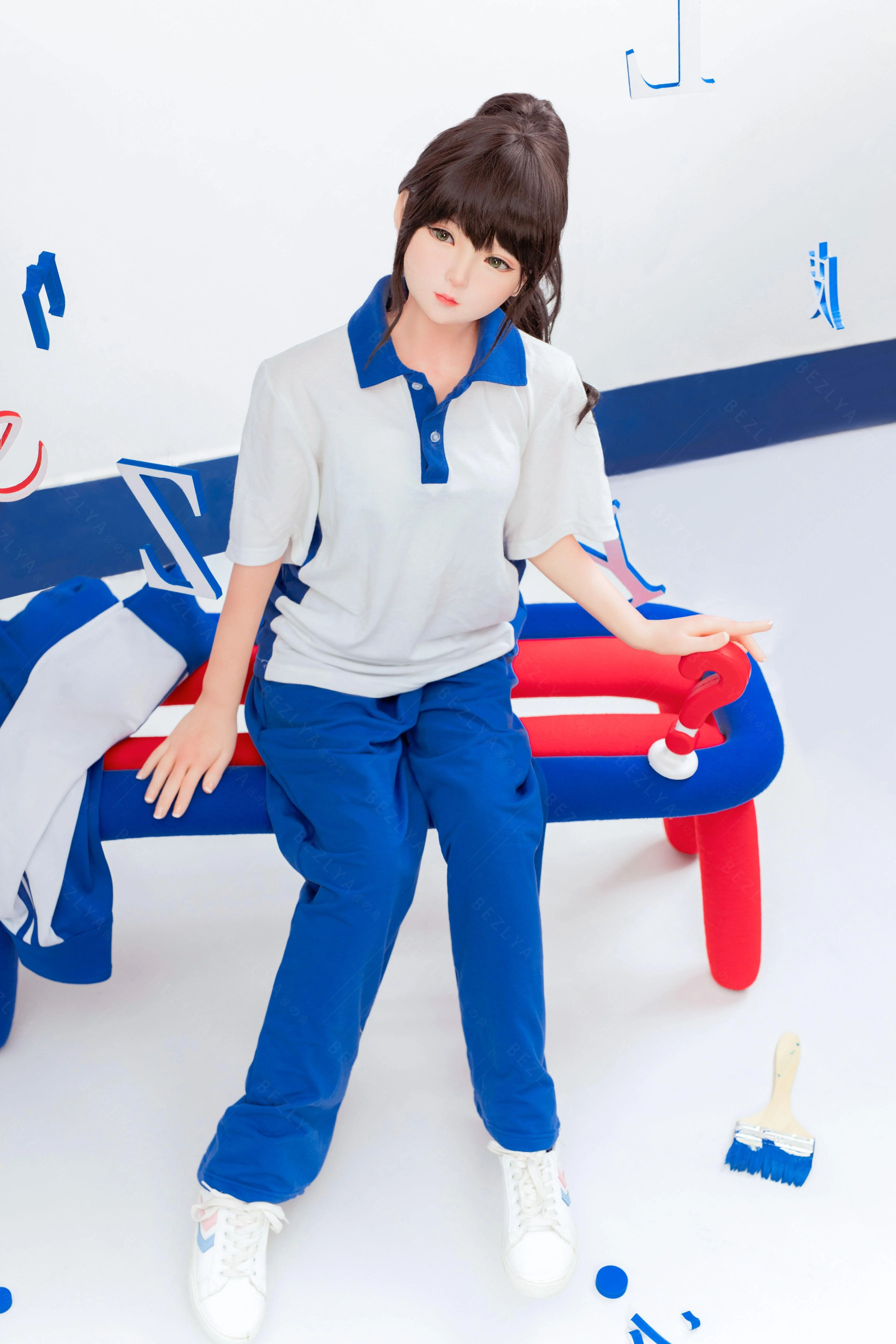 sex doll RCBezlya - Jasmine - 138cm/4ft6.25 - 2.0 AA-cup - Silicone Head + TPE Body Sex Doll - R C