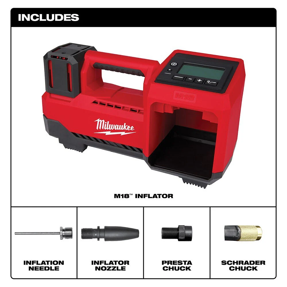 2026 Milwaukee 2848-20 M18 Compact Tire Inflator, Tool Only
