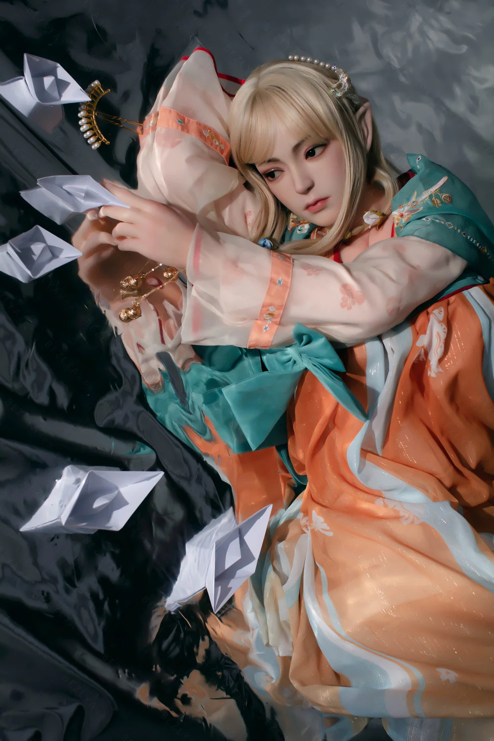 sex doll RCBezlya - Pansy - 160cm/5ft3 - 2.0 C-cup - Silicone Head + TPE Body Sex Doll - R C