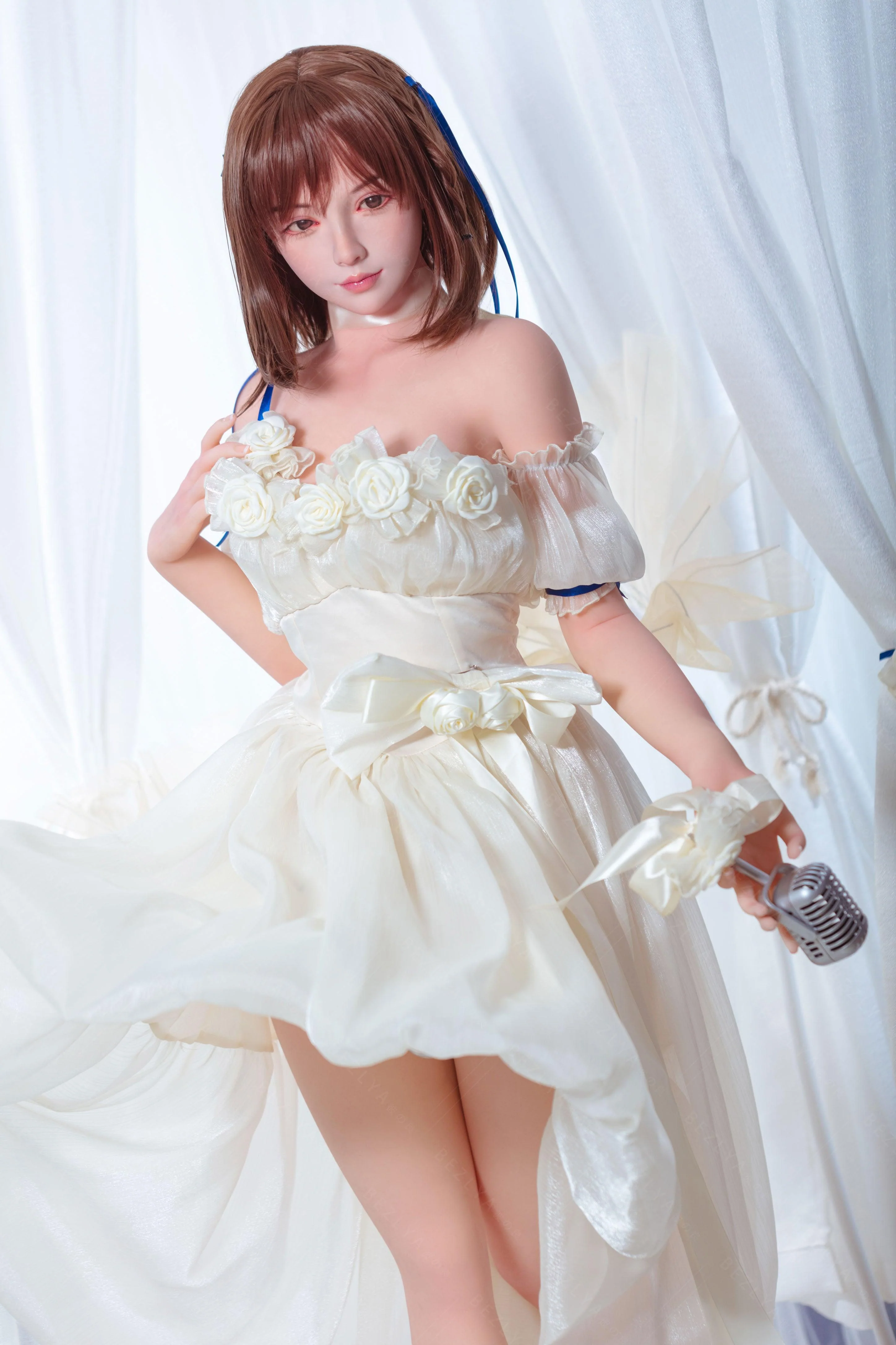 sex doll RCBezlya - Holly - 155cm/5ft1 - 2.0 B-cup - Silicone Head + TPE Body Sex Doll - R C