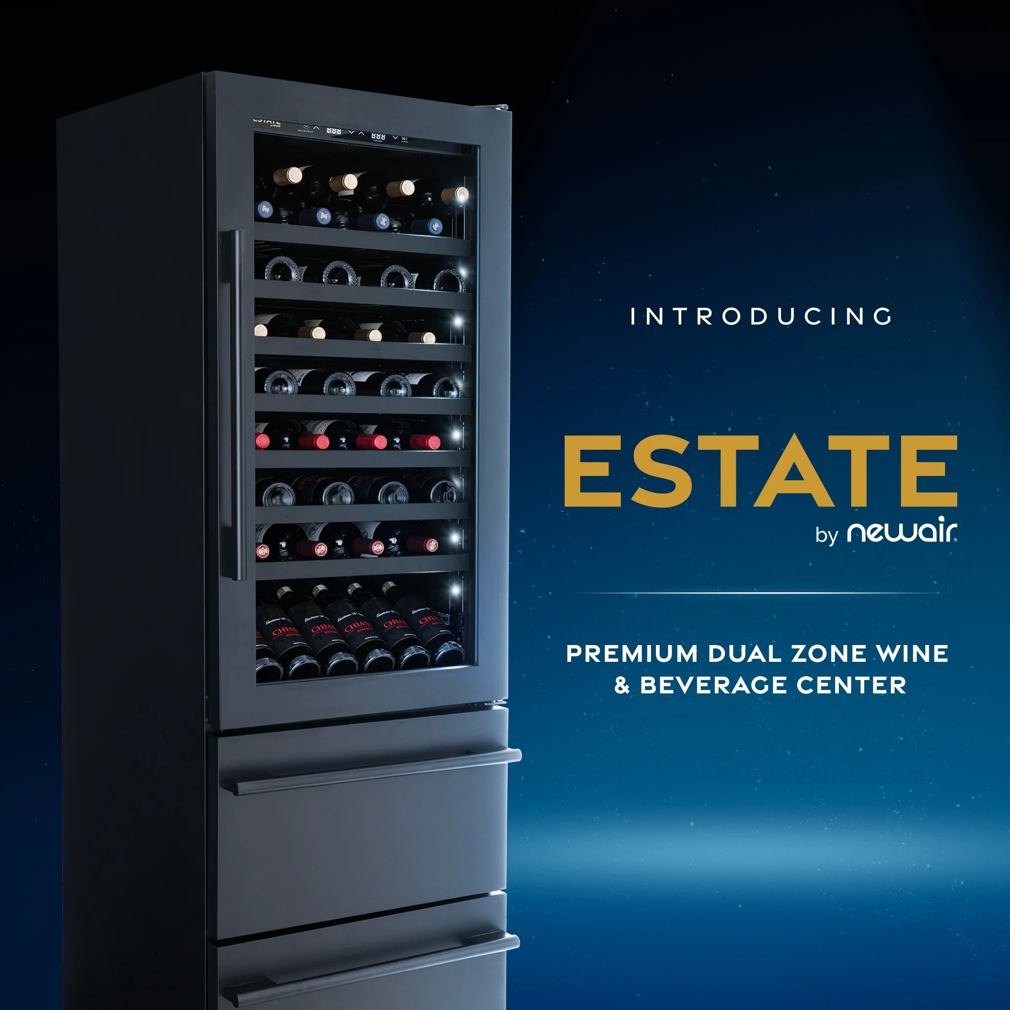 2026 ESTATE 24” Premium Dual Zone Wine Fridge & Beverage Center