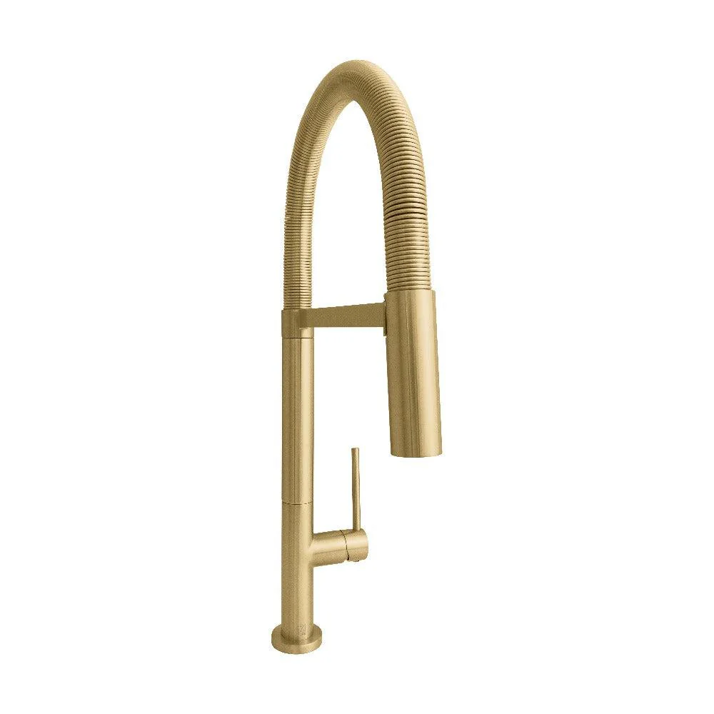 2026 ZLINE Incline Pull Down Single Handle Kitchen Faucet in Champagne Bronze (INC-KF-CB)