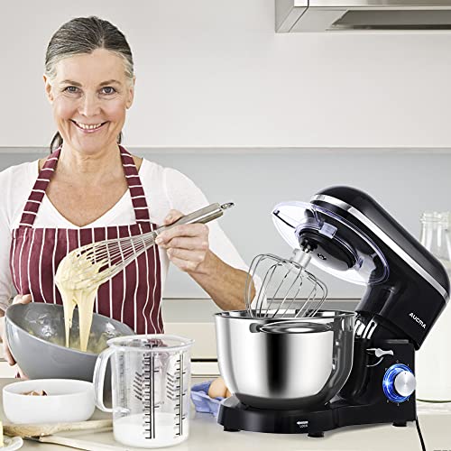 2026 Aucma Stand Mixer, 6.5-QT 660W 6-Speed Tilt-Head Food Mixer, Kitchen Electric Mixer