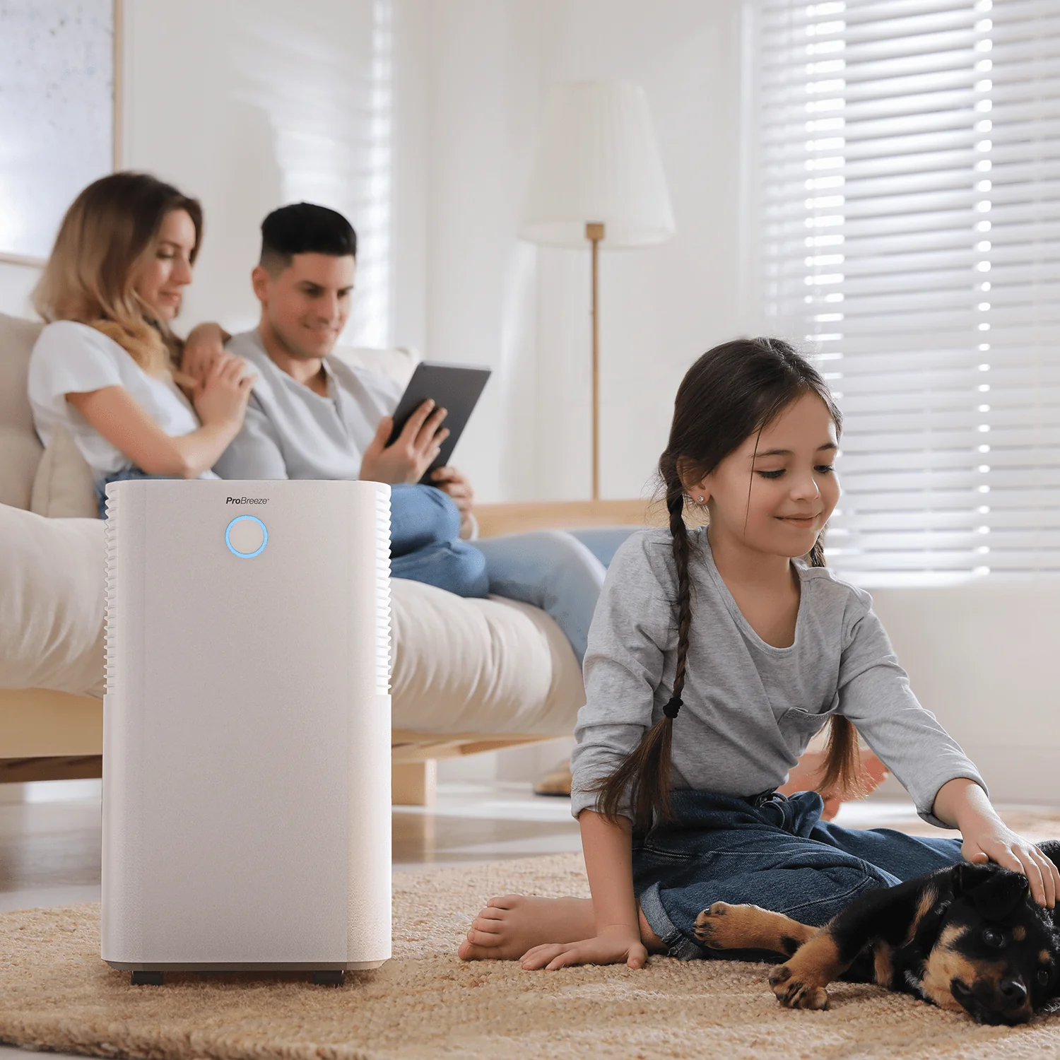 OmniDry 12L Quiet Low Energy Dehumidifier - White