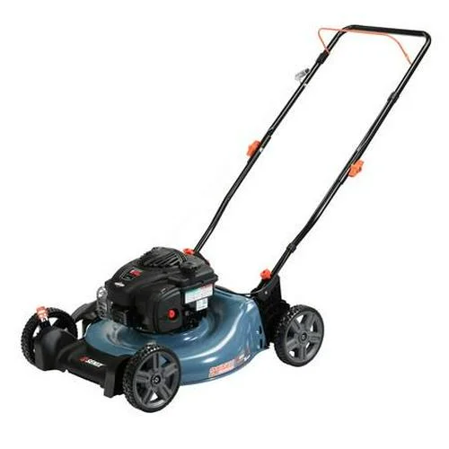 2026 21-Inch 125 cc 4-Cycle Gas Powered Push Lawn Mower, Mulch and Side Discharge, Dual Lever Height Adj