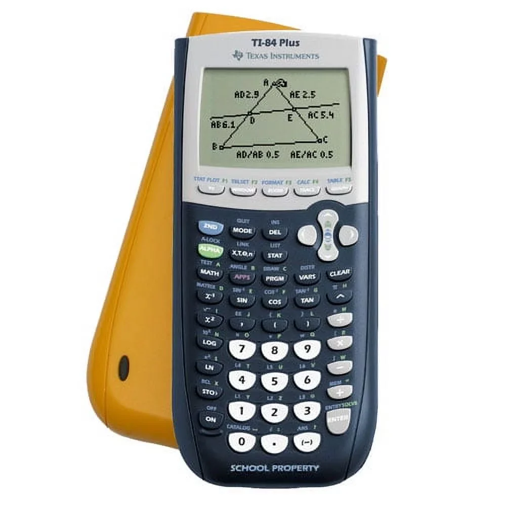 2026 Texas Instruments TI 84 Plus School Property EZ SPOT Graphing Calculator - Single