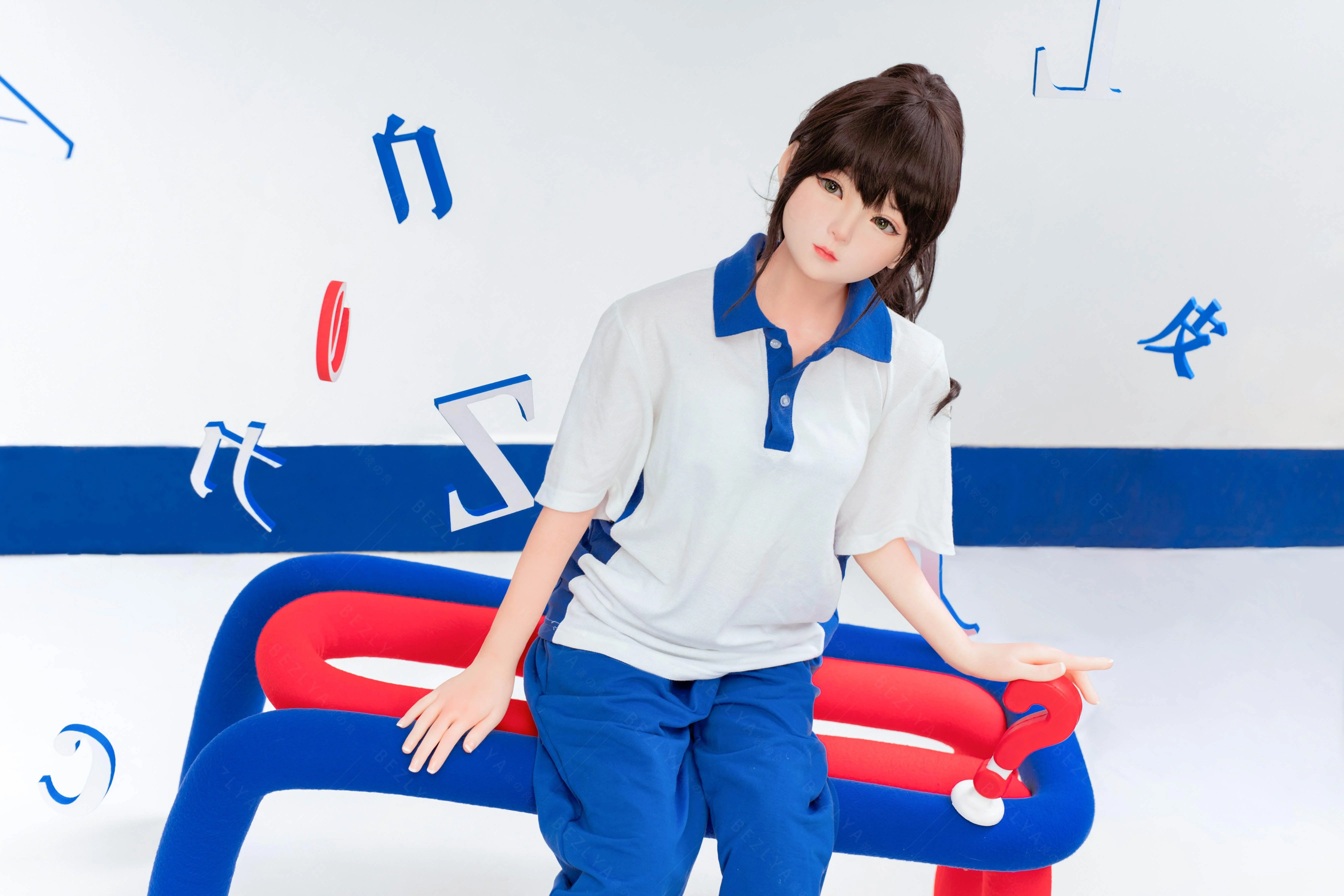 sex doll RCBezlya - Jasmine - 138cm/4ft6.25 - 2.0 AA-cup - Silicone Head + TPE Body Sex Doll - R C