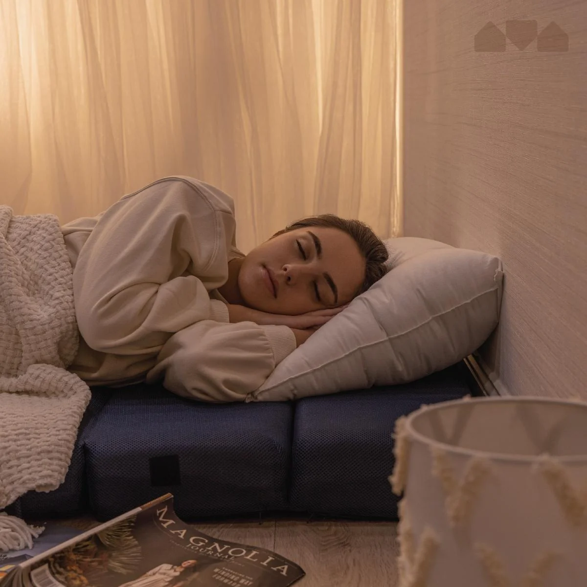 Milliard Tri-Fold Foam Folding Mattress and Sofa Bed for Guests (Single)