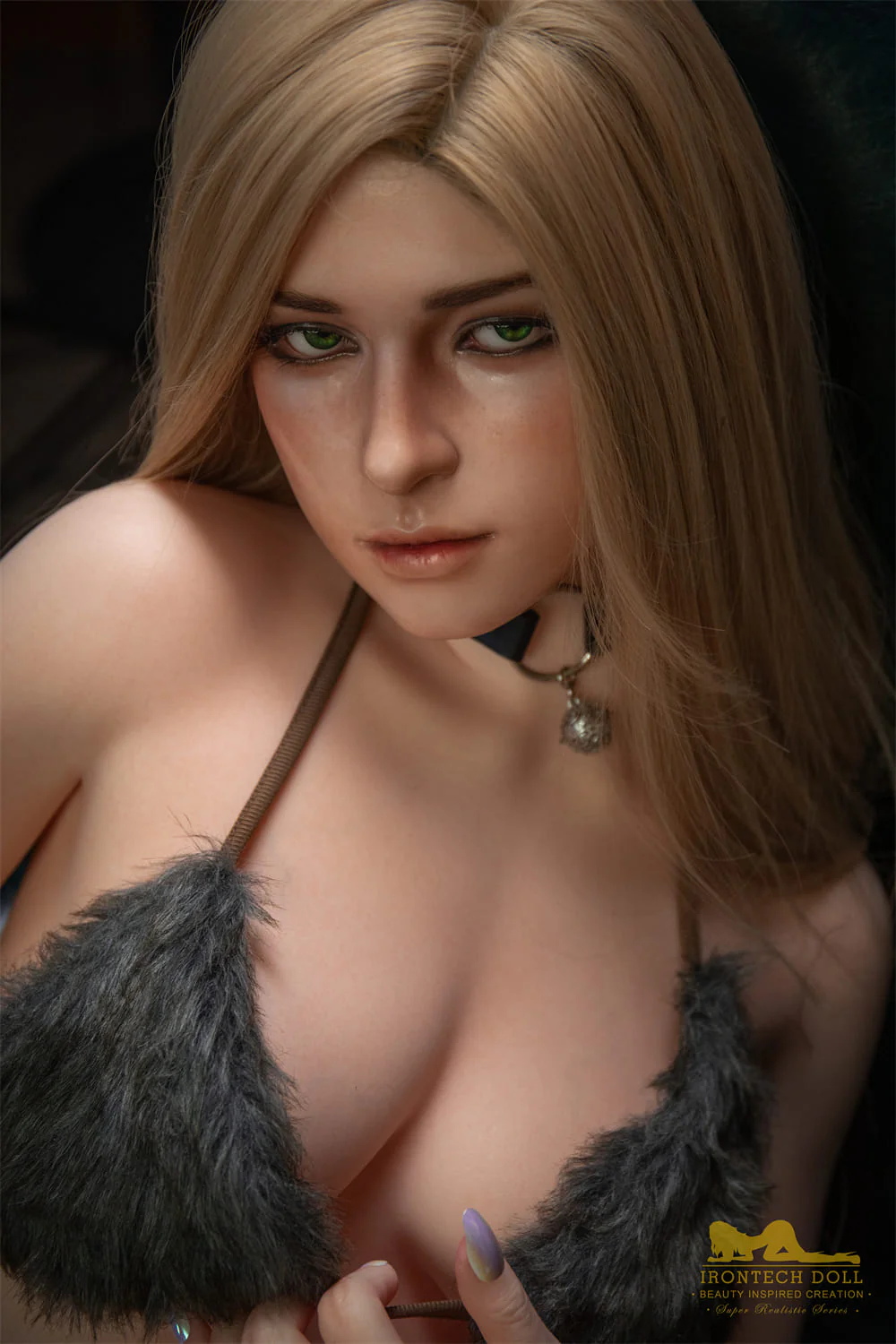 sex doll RC163cm / 5ft4 B-cup Blonde Silicone Furry Sex Doll - Irontech Doll Marina - R C