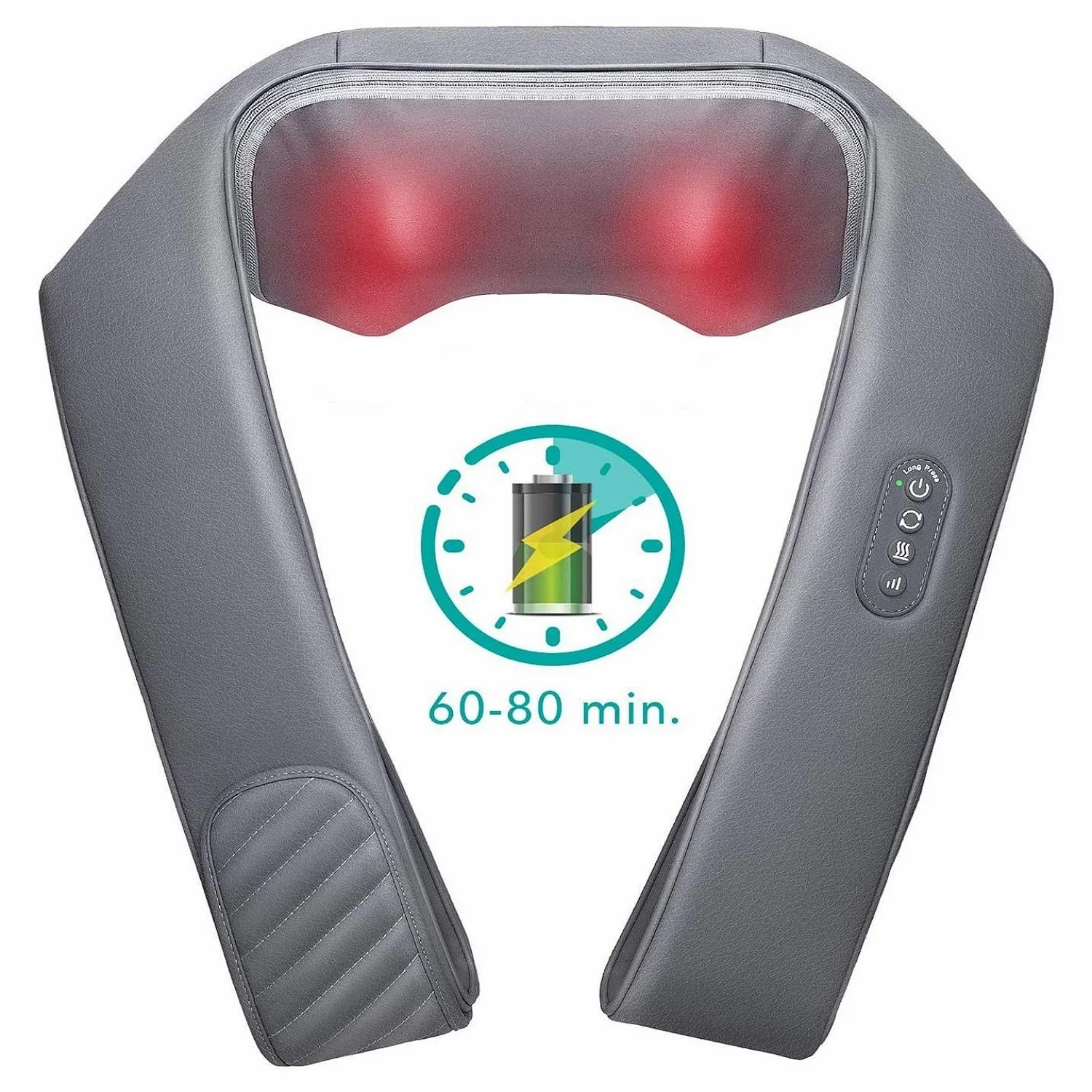 2026 Naipo oCuddle-P1 Cordless Rechargeable Neck Shoulder Massager, Shiatsu Massage